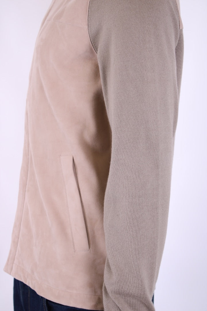 Loro Piana Suede/ Cashmere Jacket Cream S