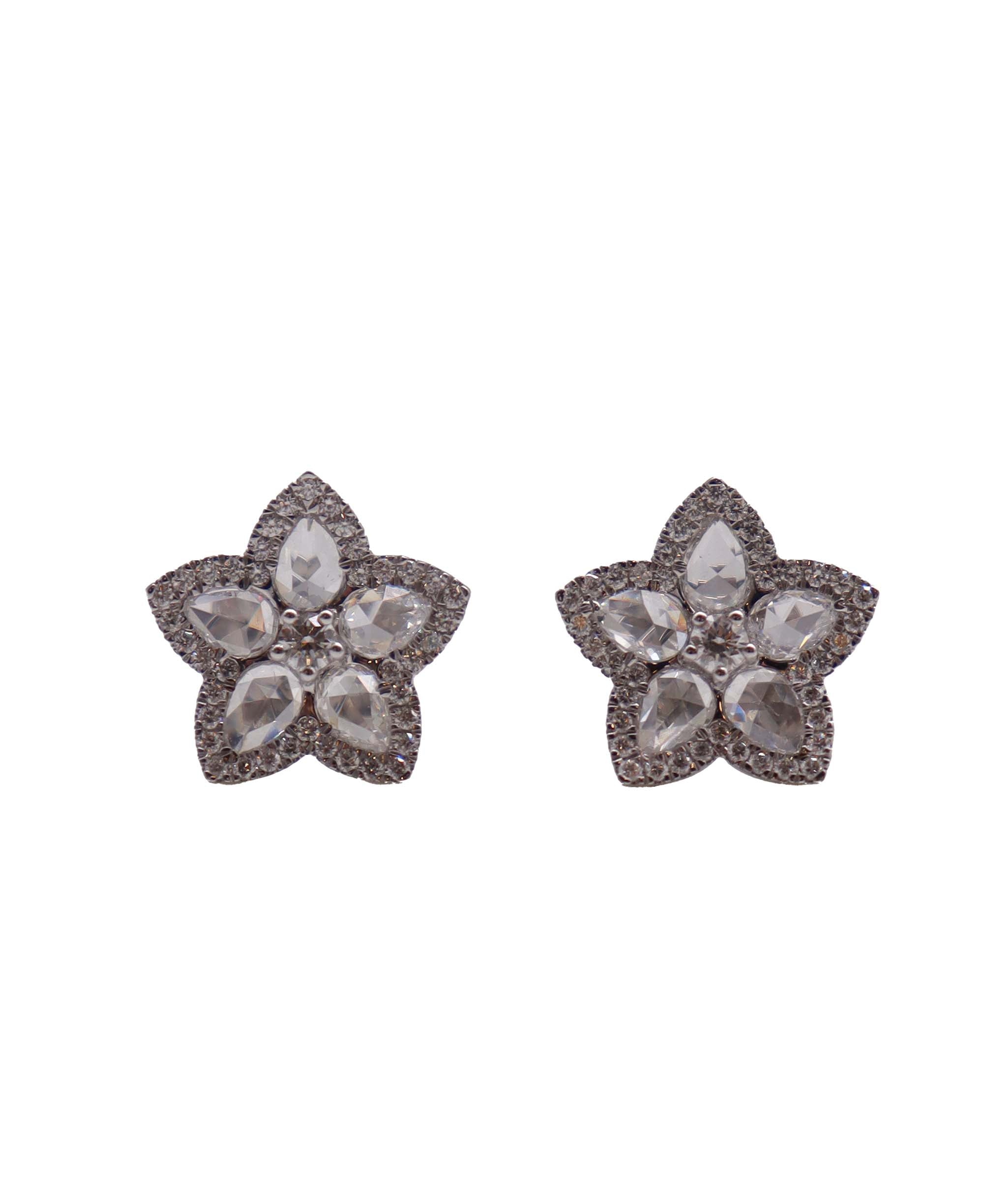 PEAR SHAPE ROSECUT SMALL DIAMONDS   E7672