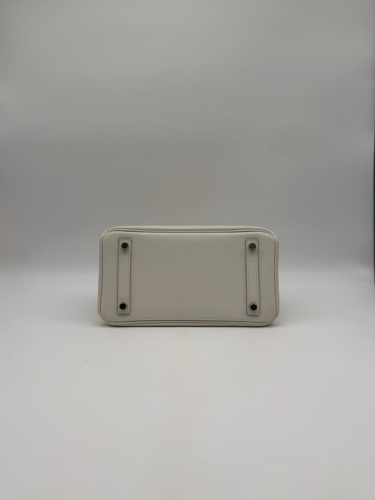 Hermès Birkin 25 In and Out Blanc/Orange Swift Palladium Hardware