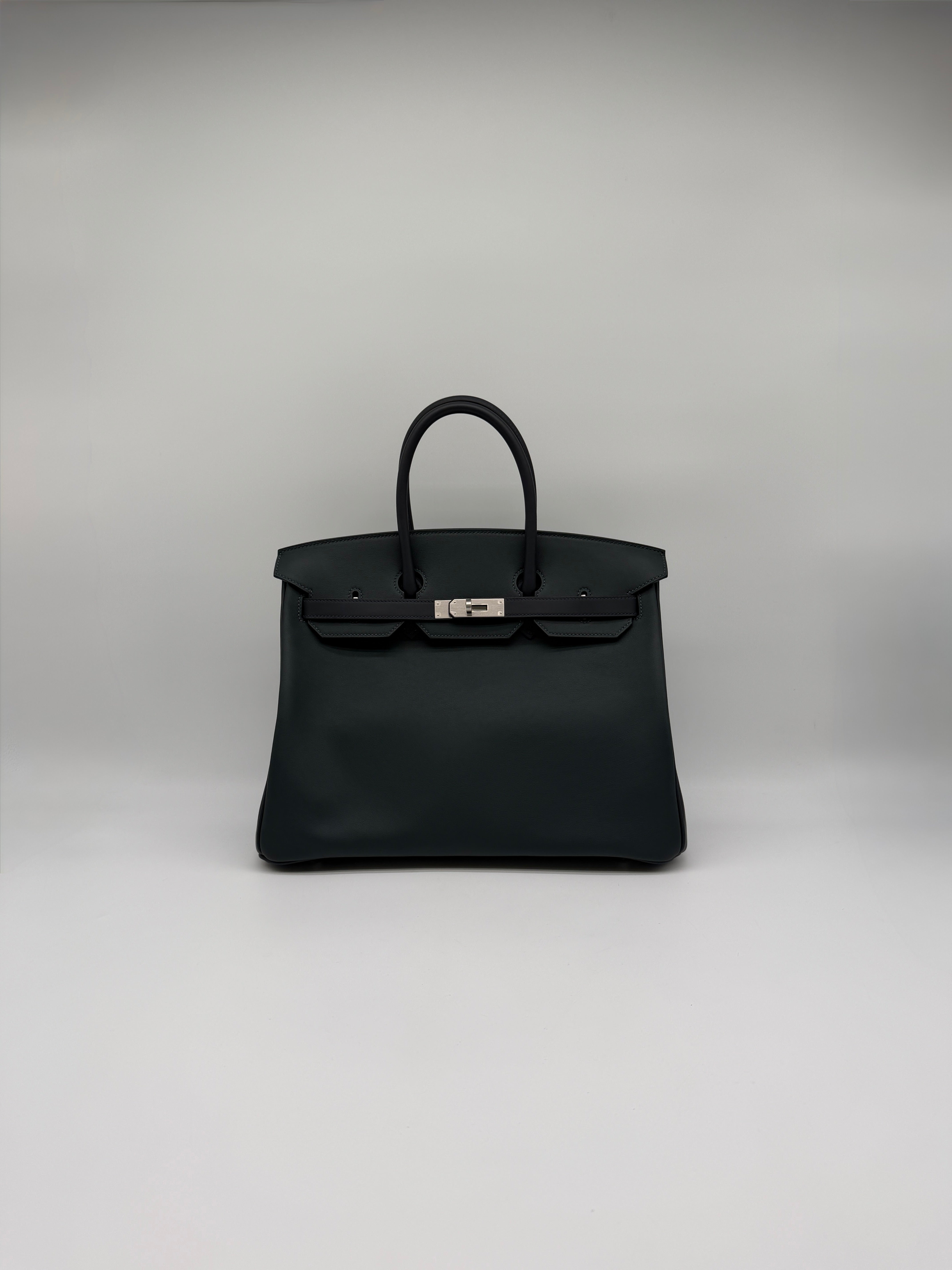 Hermès Birkin 35 HHS Vert Foncé - Noir Swift  Palladium Hardware