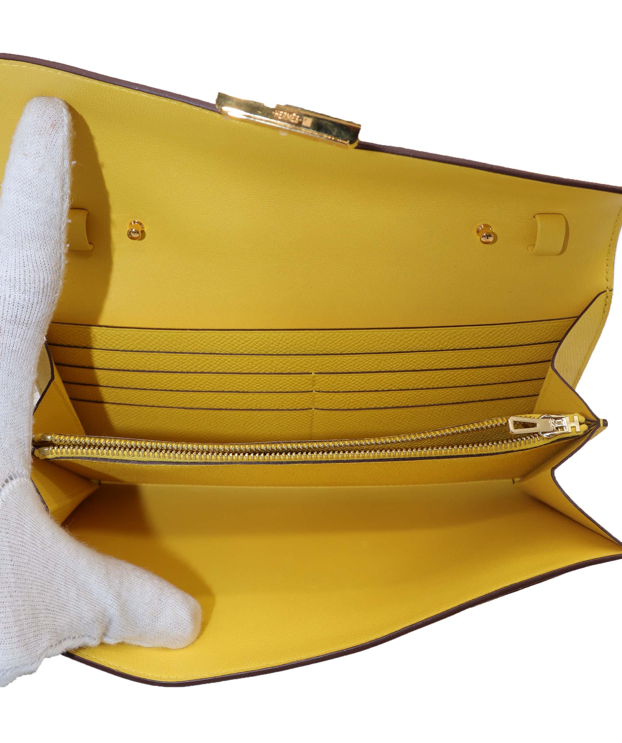 Hermes Constance Elan Yellow GHW RJC3769