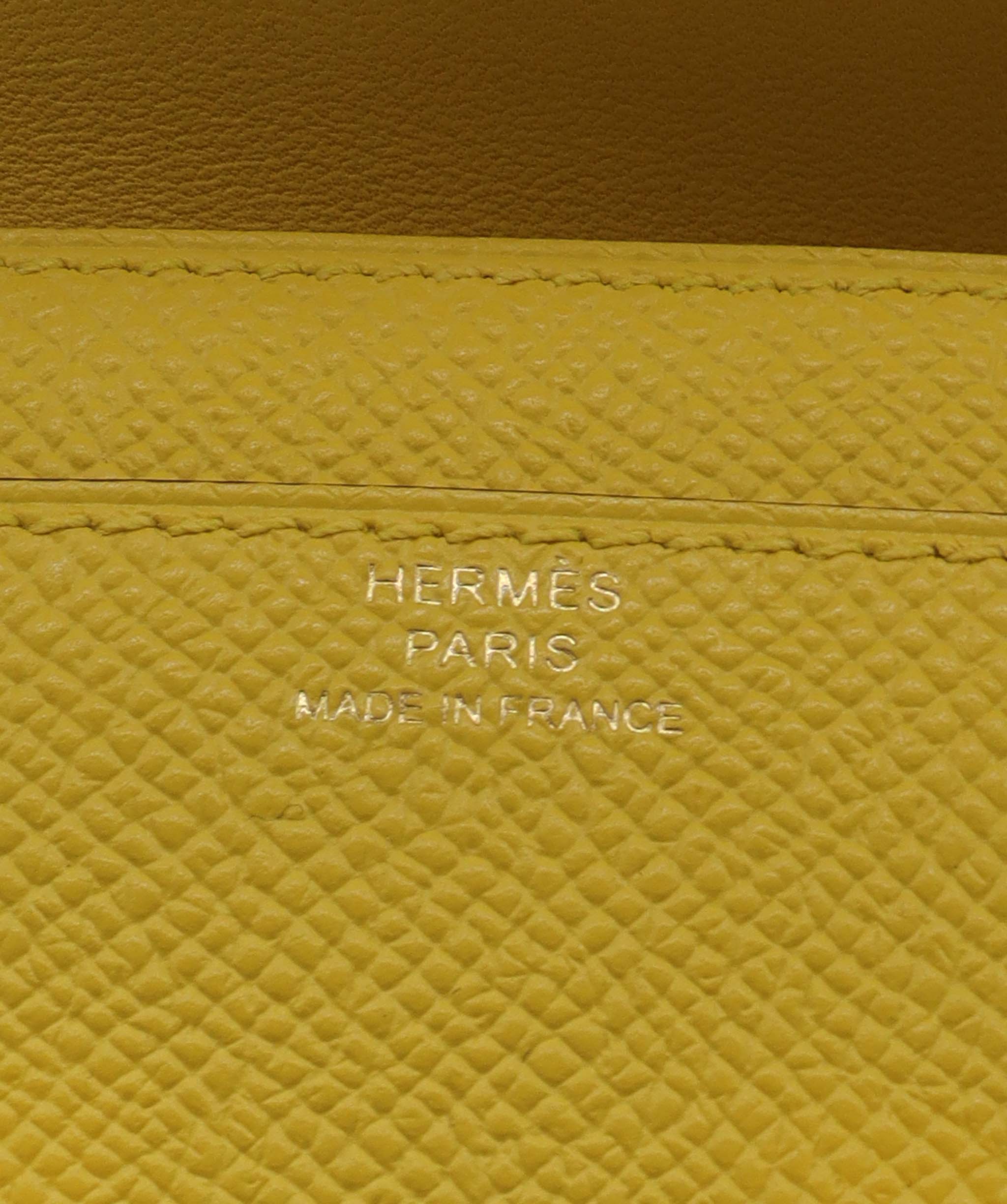 Hermes Constance Elan Yellow GHW RJC3769