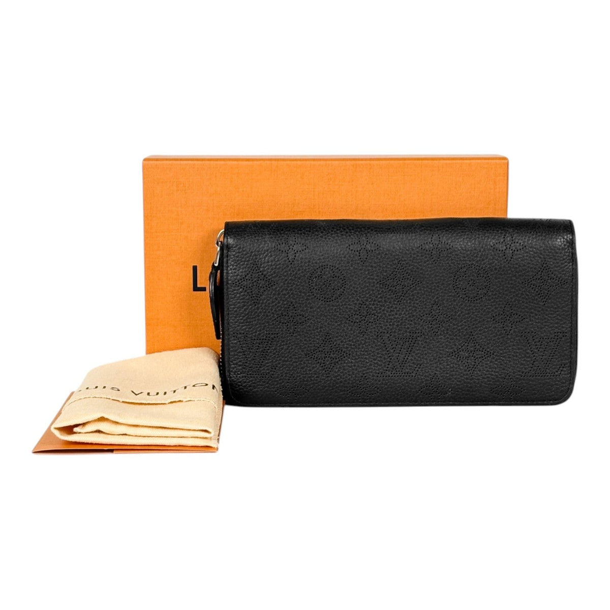 Louis Vuitton Black Long Zip Wallet