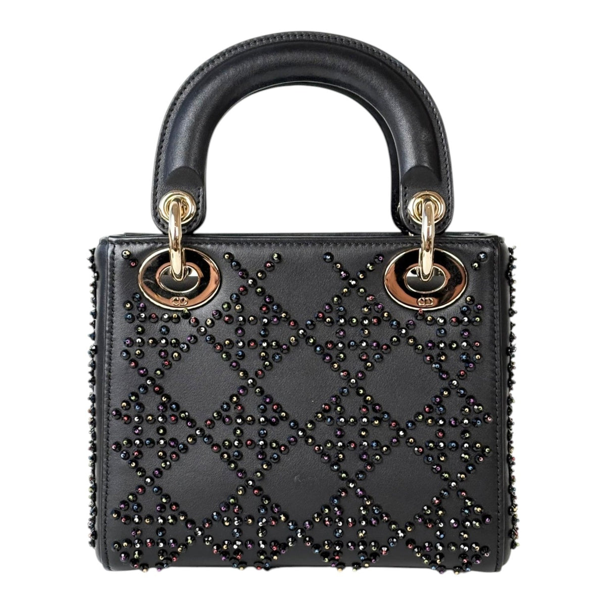 Dior Lady Black Mini with Detailed Embroidery
