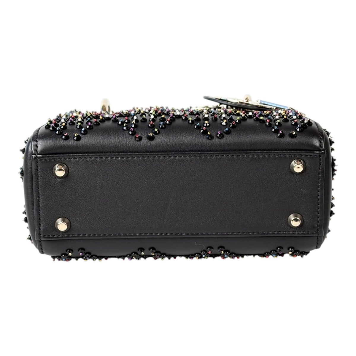 Dior Lady Black Mini with Detailed Embroidery