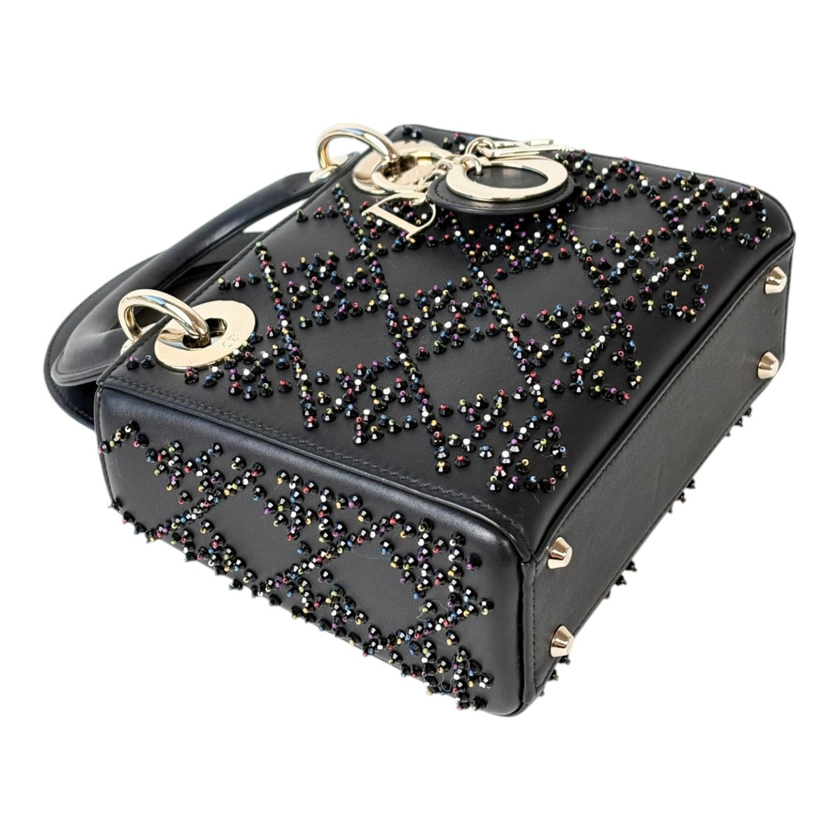 Dior Lady Black Mini with Detailed Embroidery