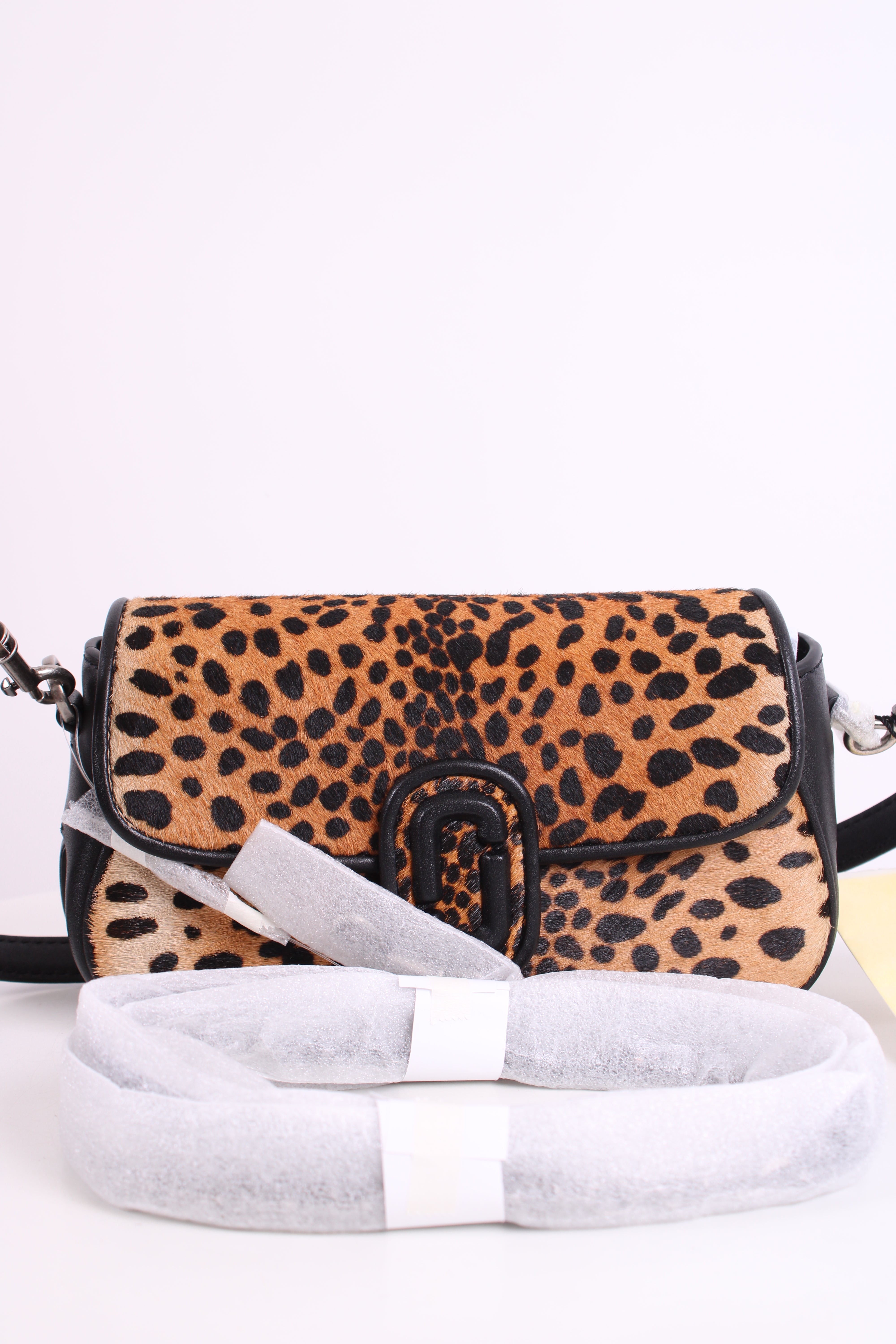 Marc Jacobs Clover Shoulder Crossbody Bag Leopard Print