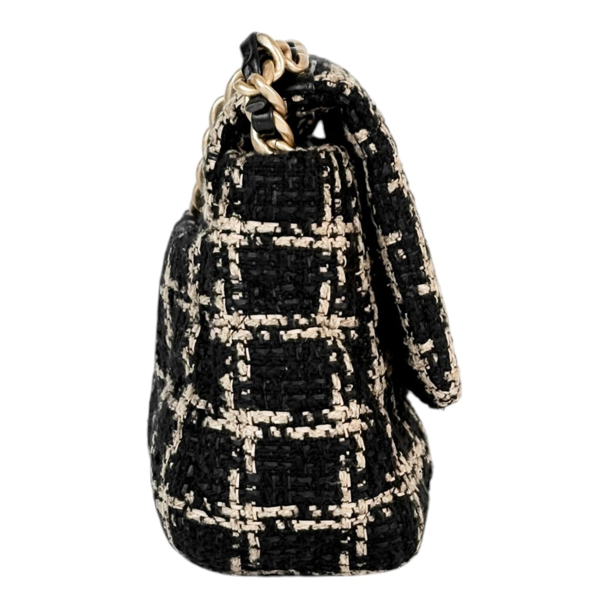 Chanel 19 Small Black Tweed Bag