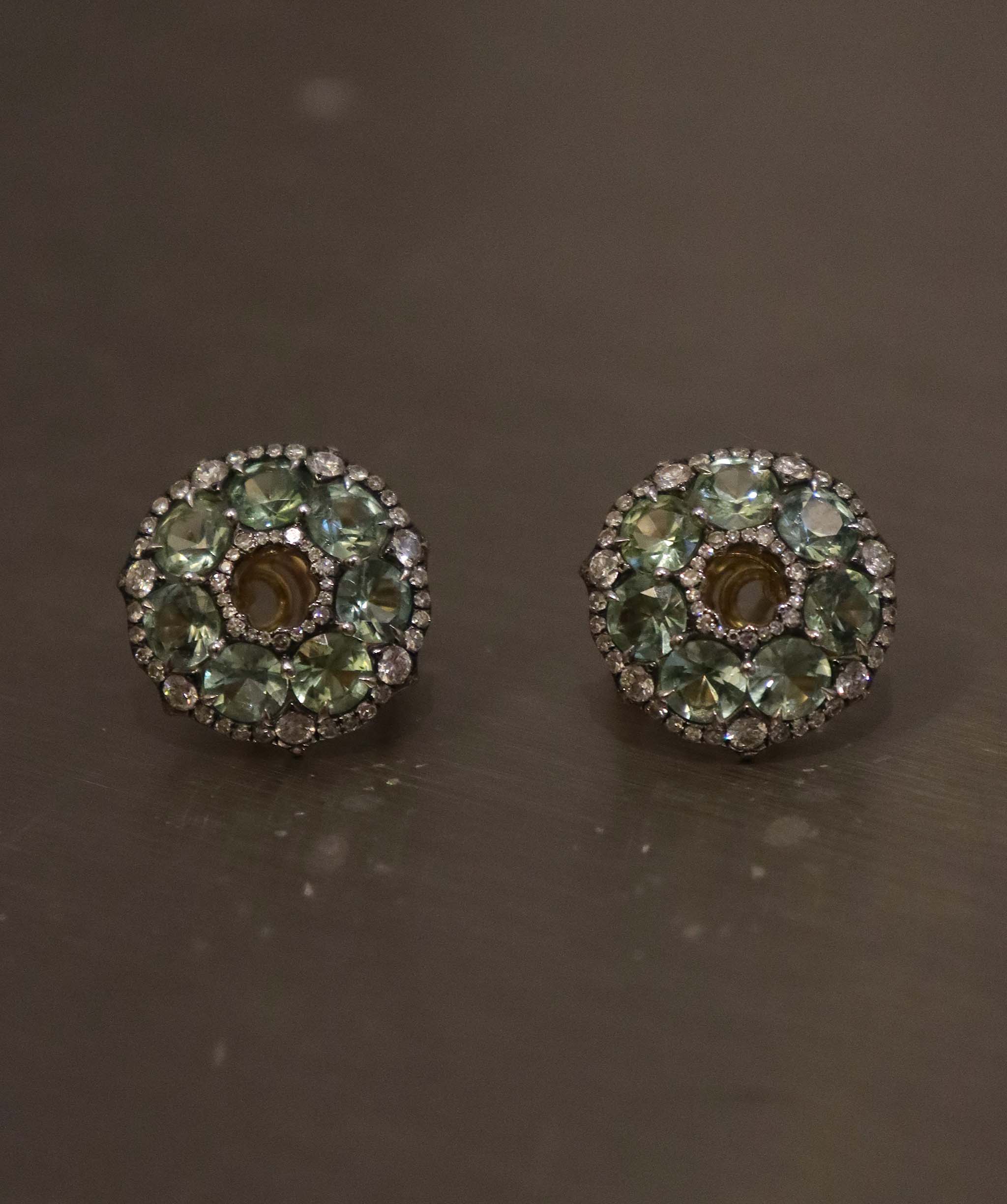 Green tourmaline earring AGC3690