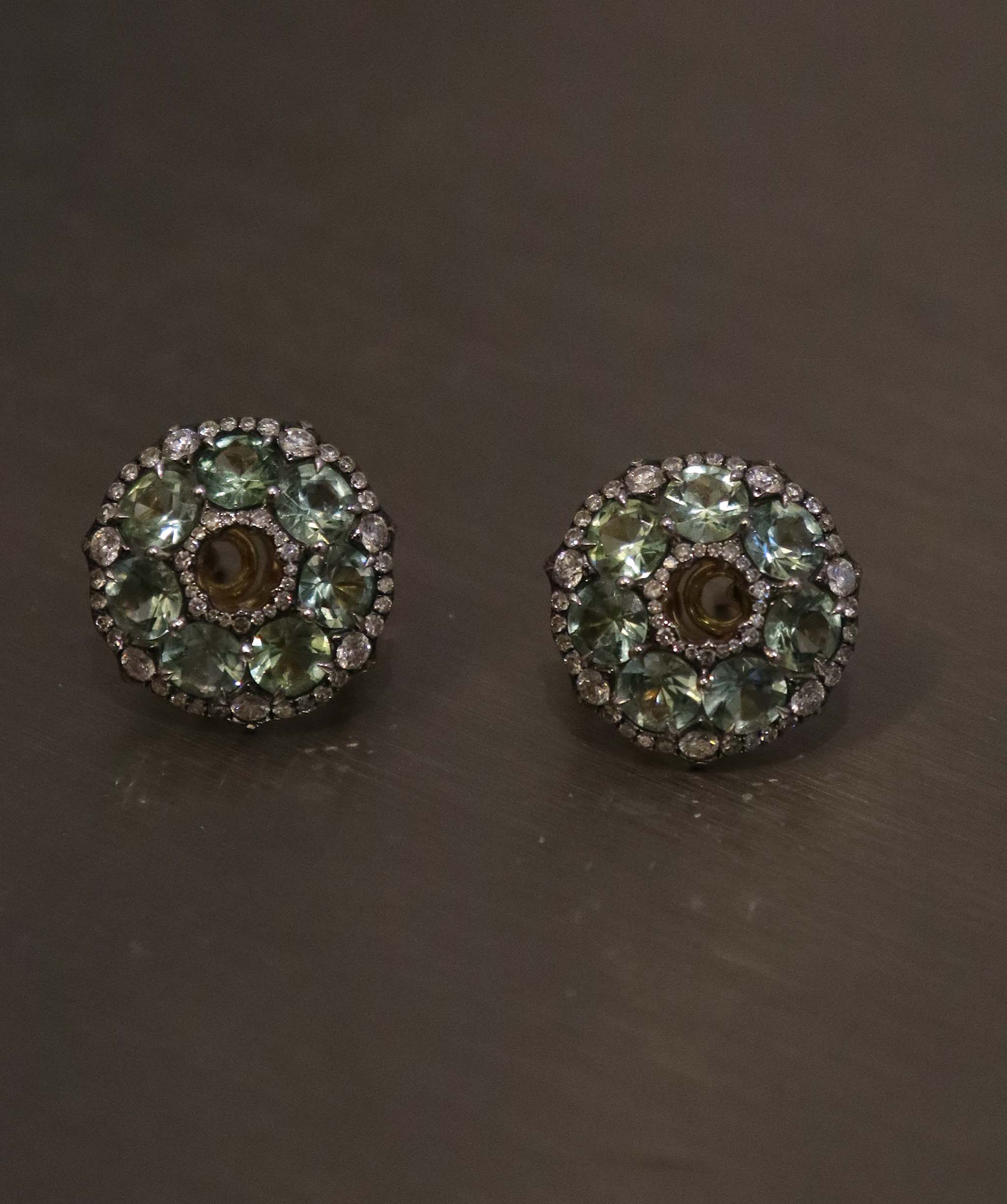 Green tourmaline earring AGC3690