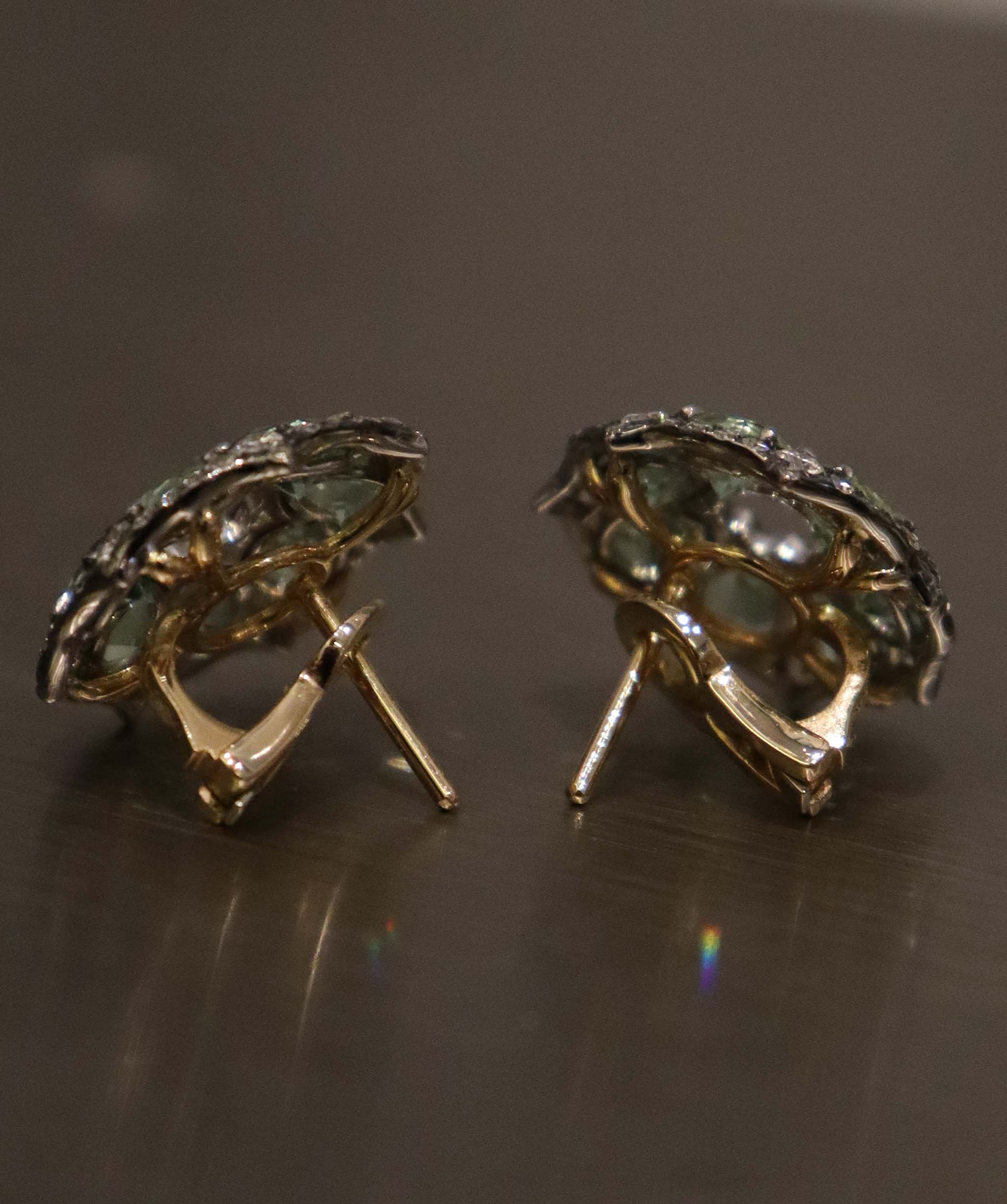 Green tourmaline earring AGC3690