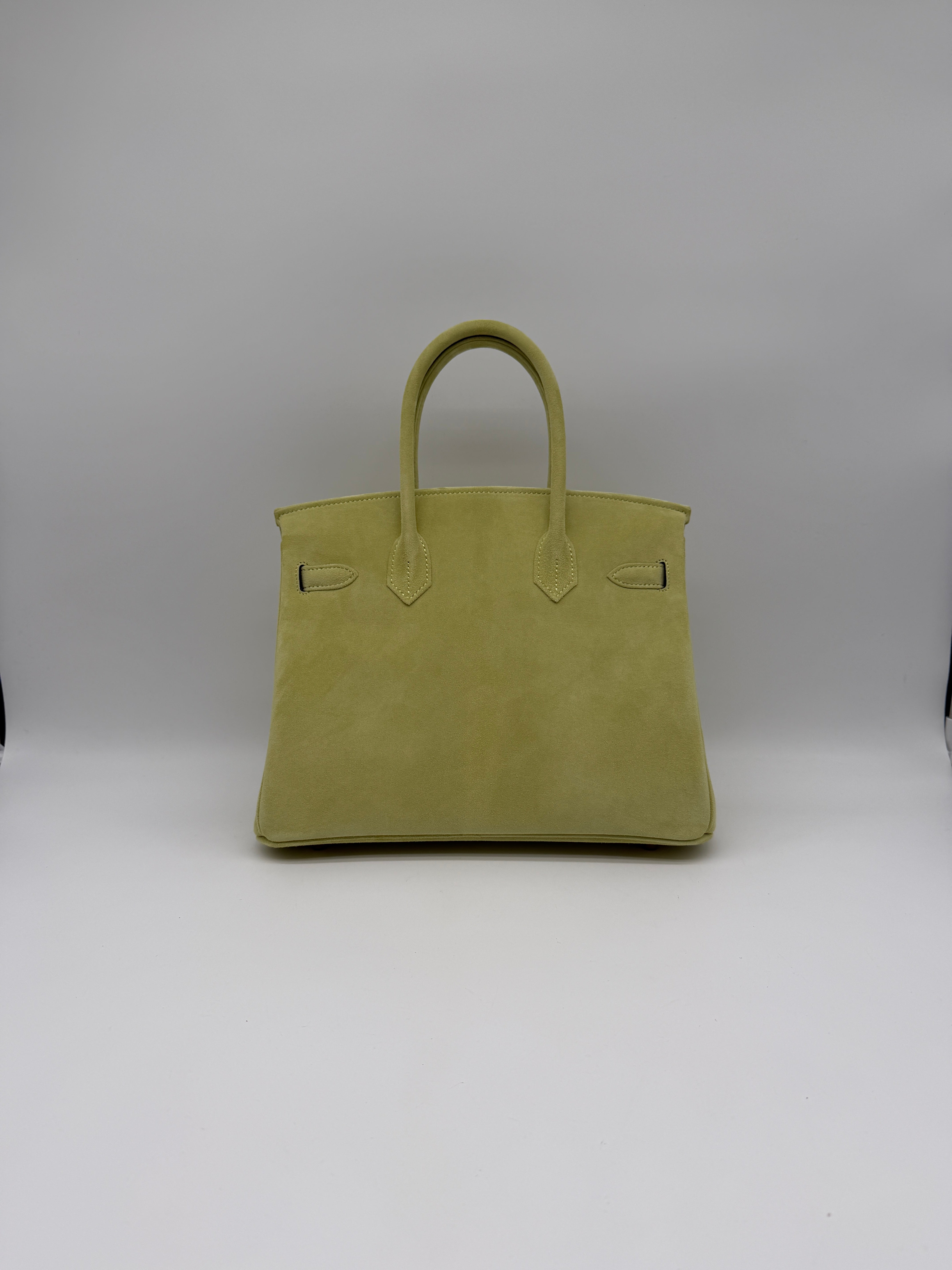 Hermès Birkin 30 Tilleul Doblis Permabrass Hardware