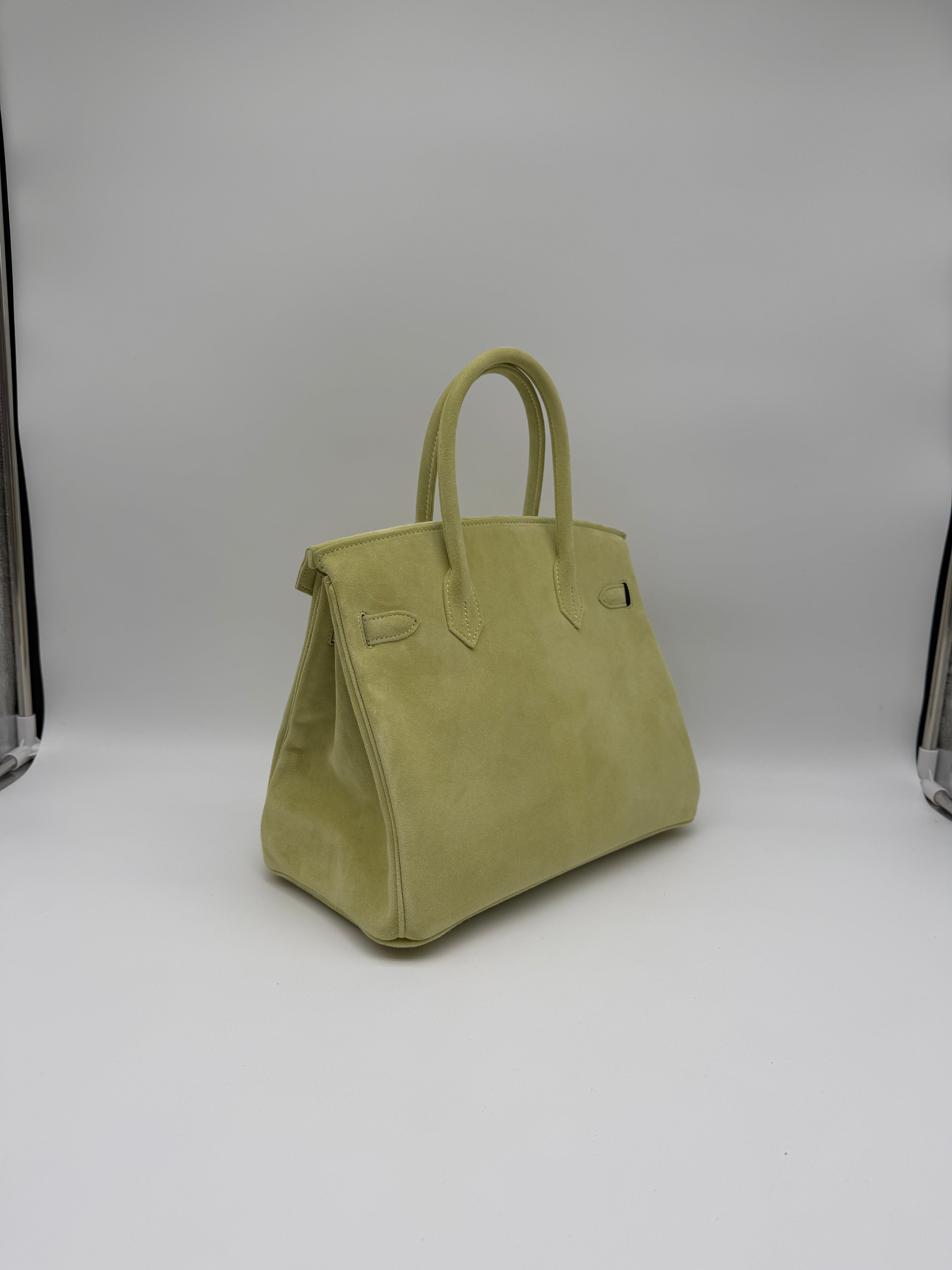 Hermès Birkin 30 Tilleul Doblis Permabrass Hardware