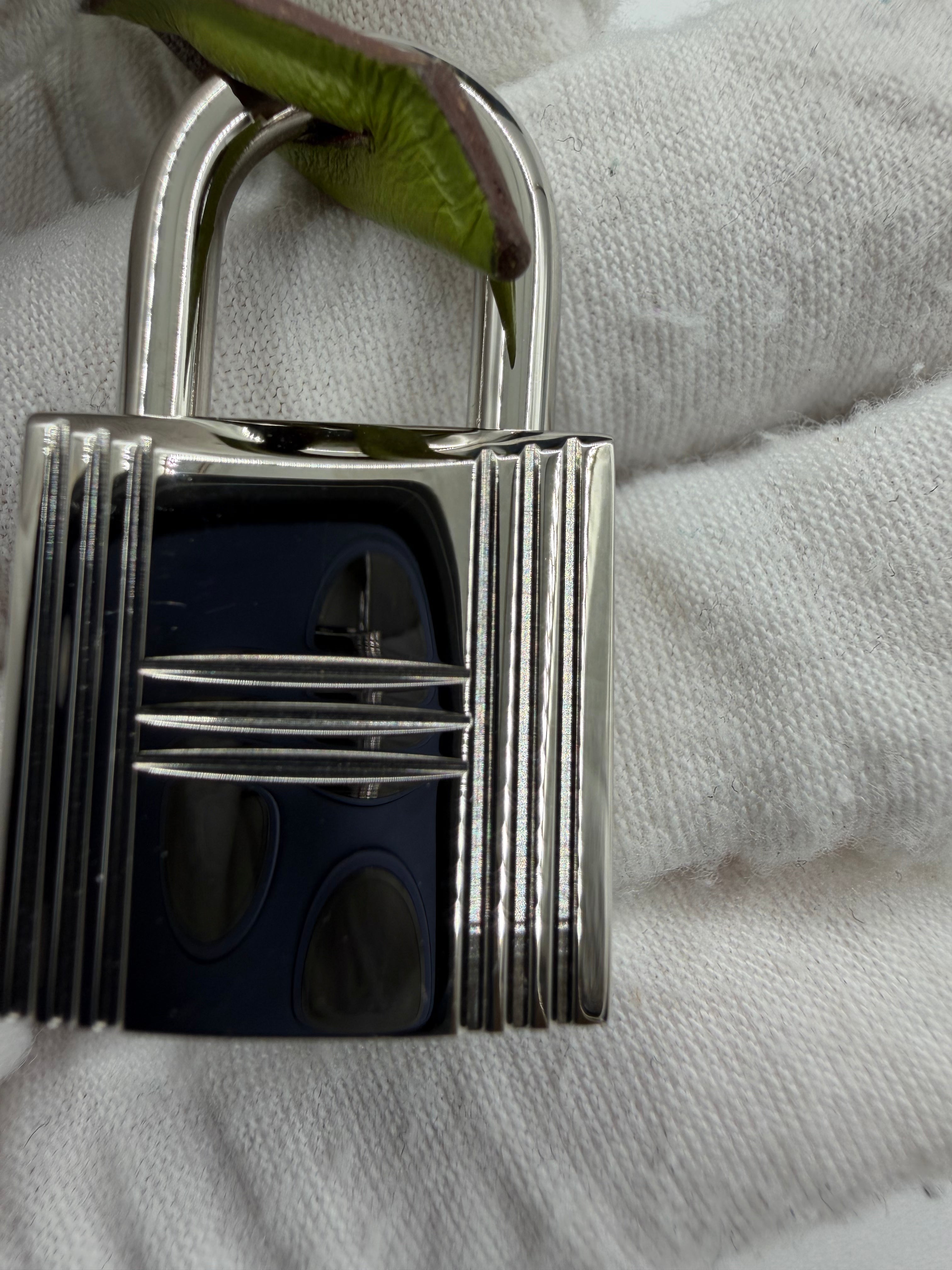 *LONDON LOCATED* PRELOVED HERMÈS BIRKIN 30CM VERT ANIS Swift Leather and Denim Toile with Palladium Hardware