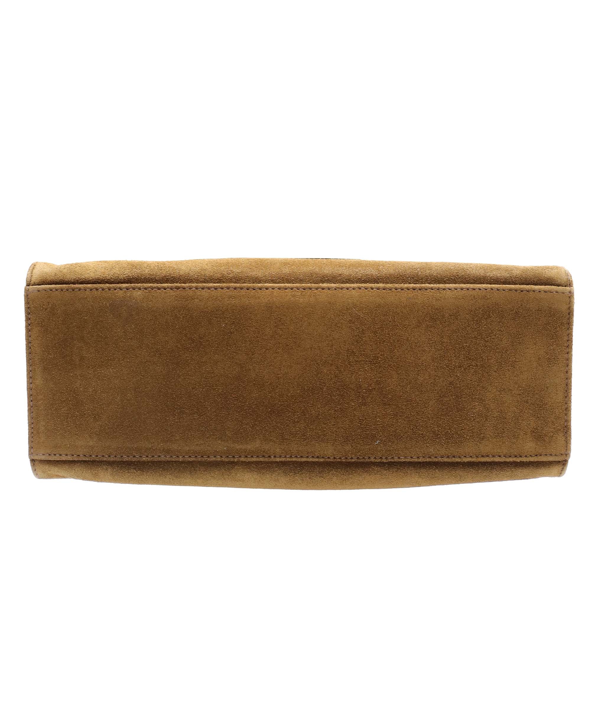 Chanel Turnlock Suede Tore Bag Light Brown DXBS6081