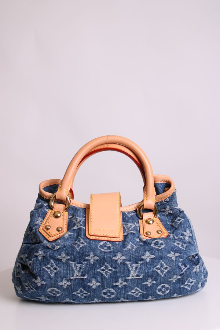 Louis Vuitton Mini Pleaty & Pouch Bag Denim