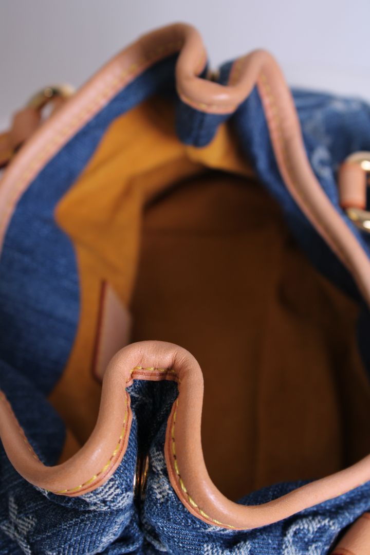 Louis Vuitton Mini Pleaty & Pouch Bag Denim