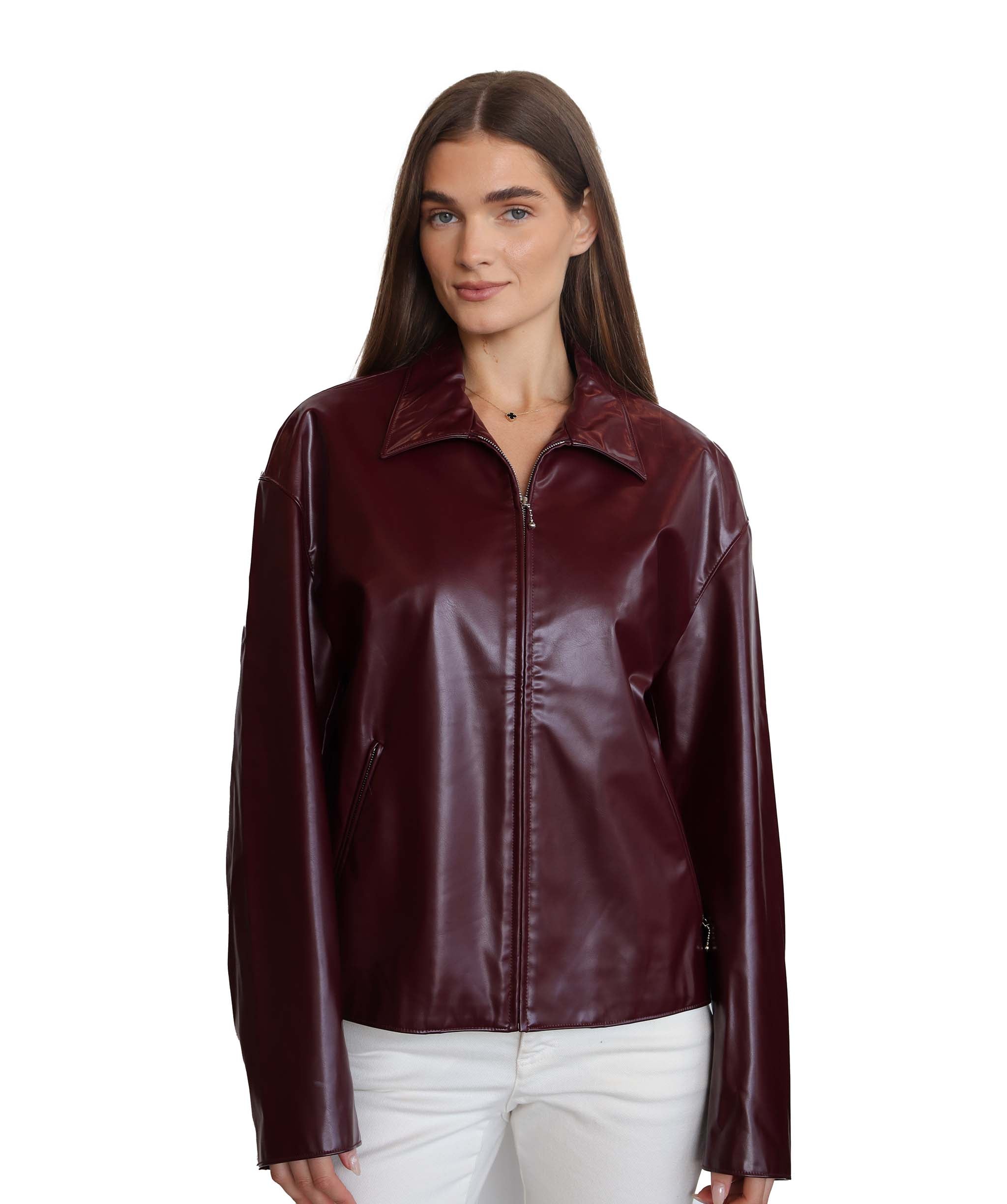 Prada Jacket MW14 Burgundy DXBS2302