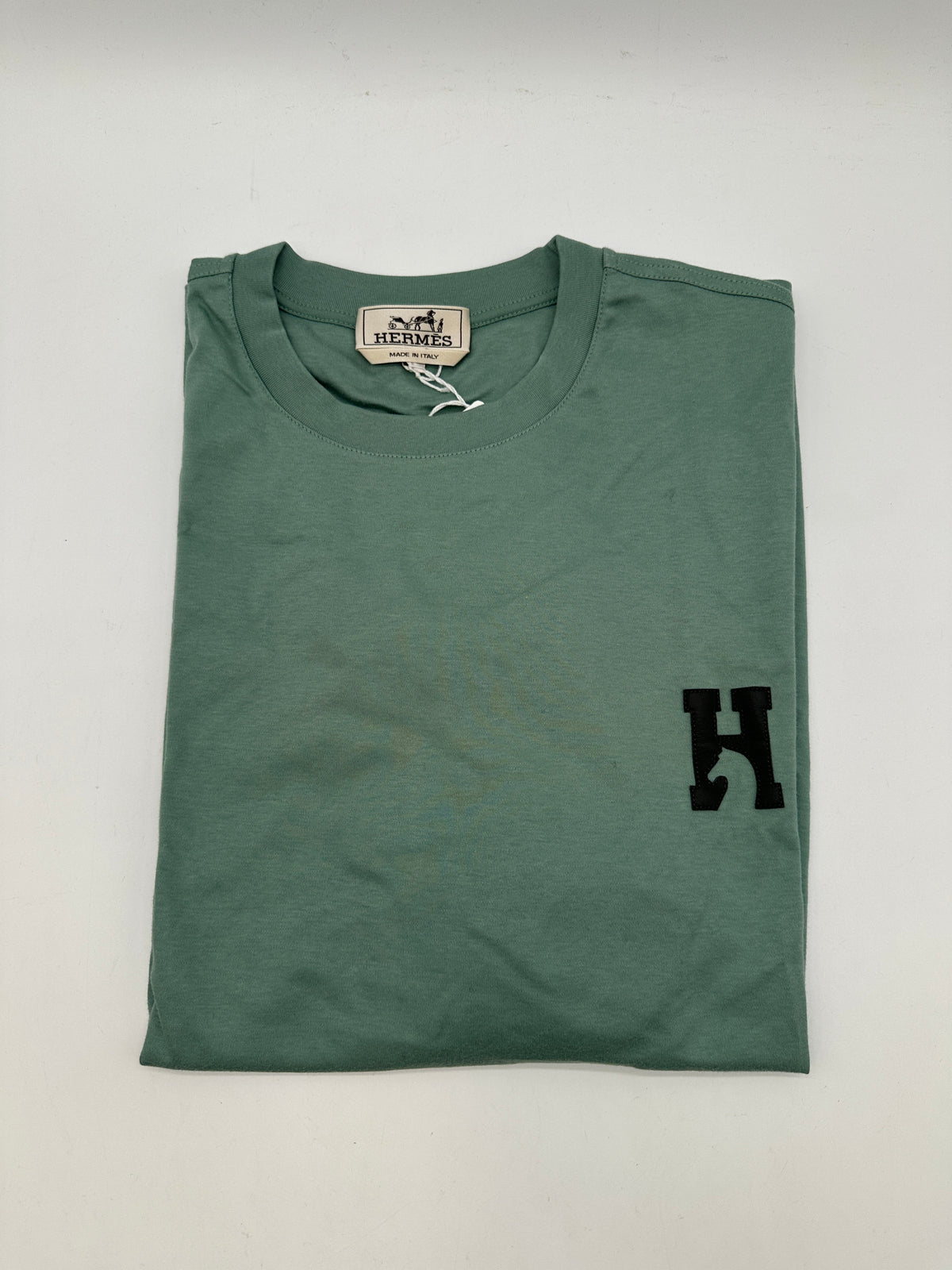 Hermès T-Shirt Cheval Celadon
