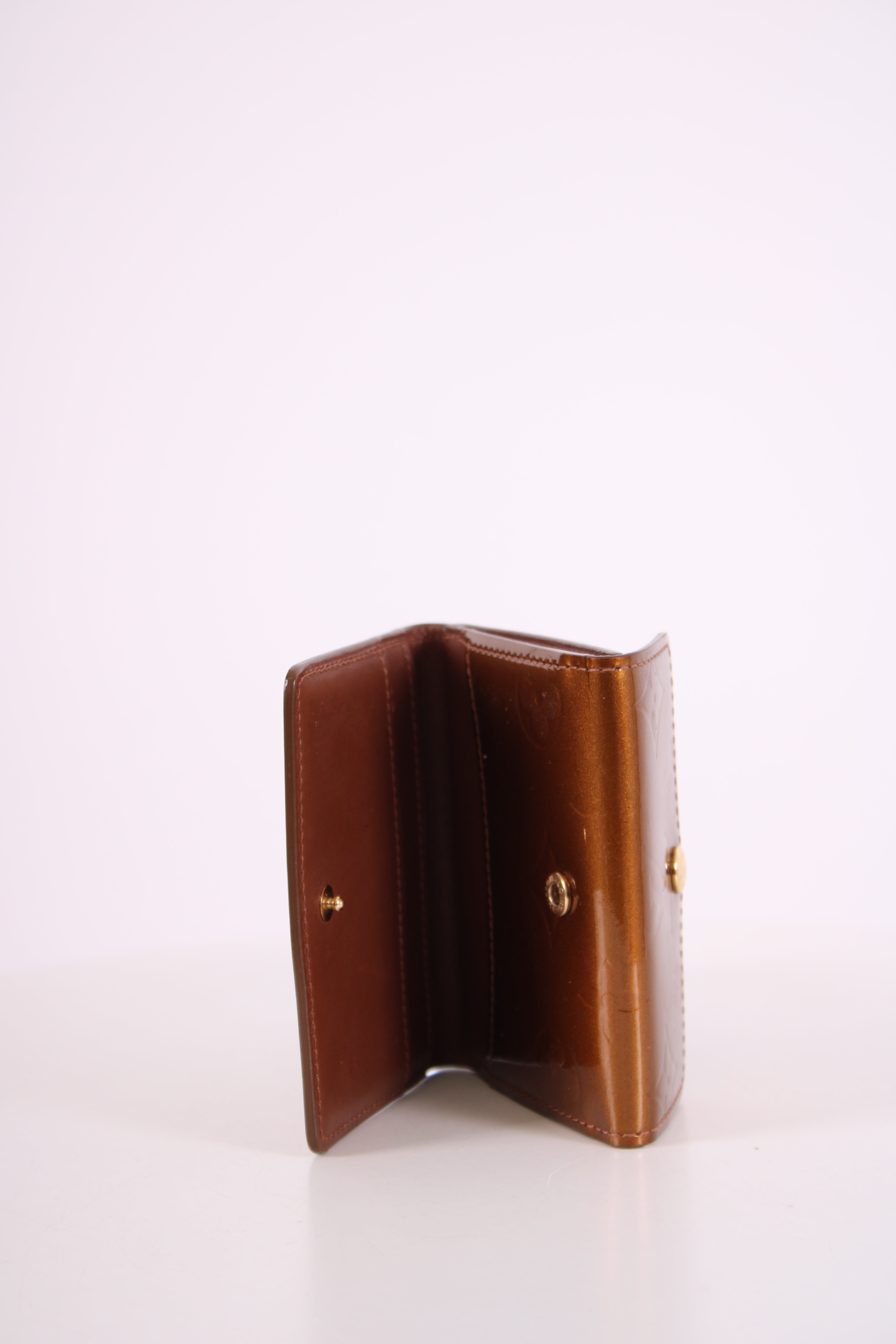 Louis Vuitton Monogram Vernis Coin Wallet Bronze