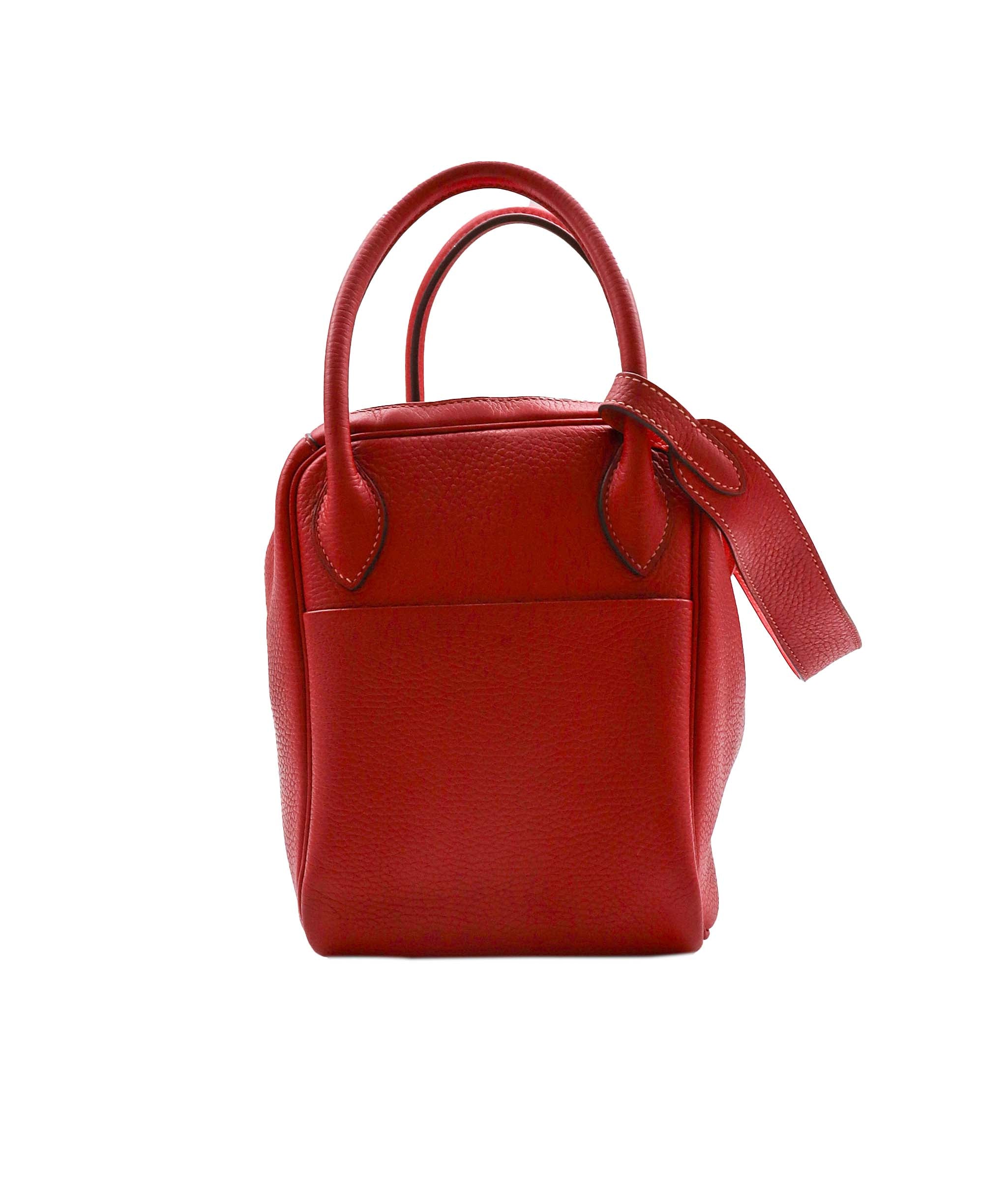 Hermès Lindy 30 Eclat Rouge Casaque / Rose Jaipur PHW #P ASL10628