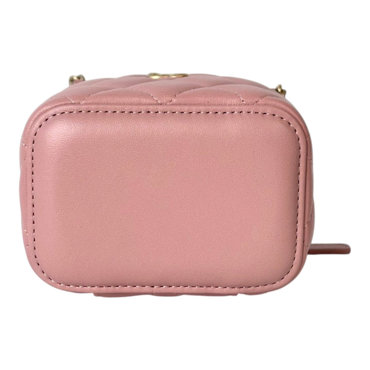 Chanel Mini Pink Quilted Vanity in Lambskin
