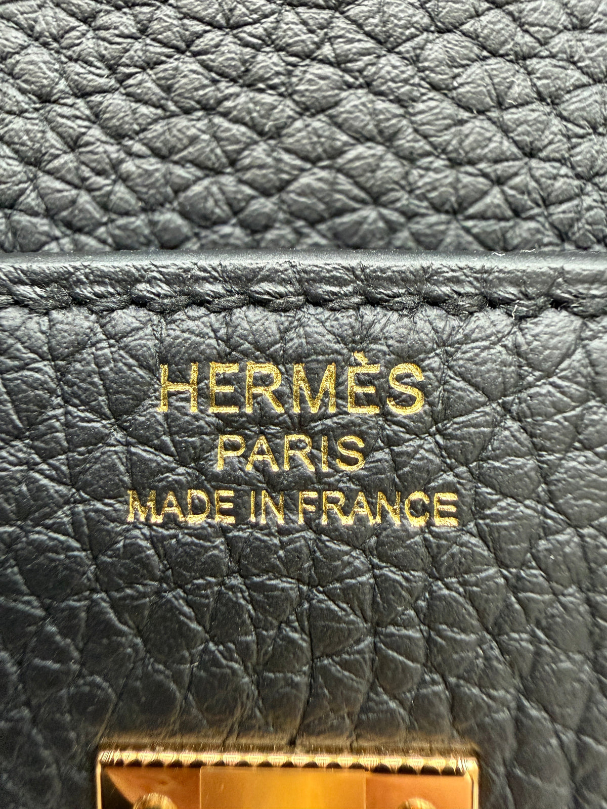 Hermès Birkin 25 Black Togo Gold Hardware