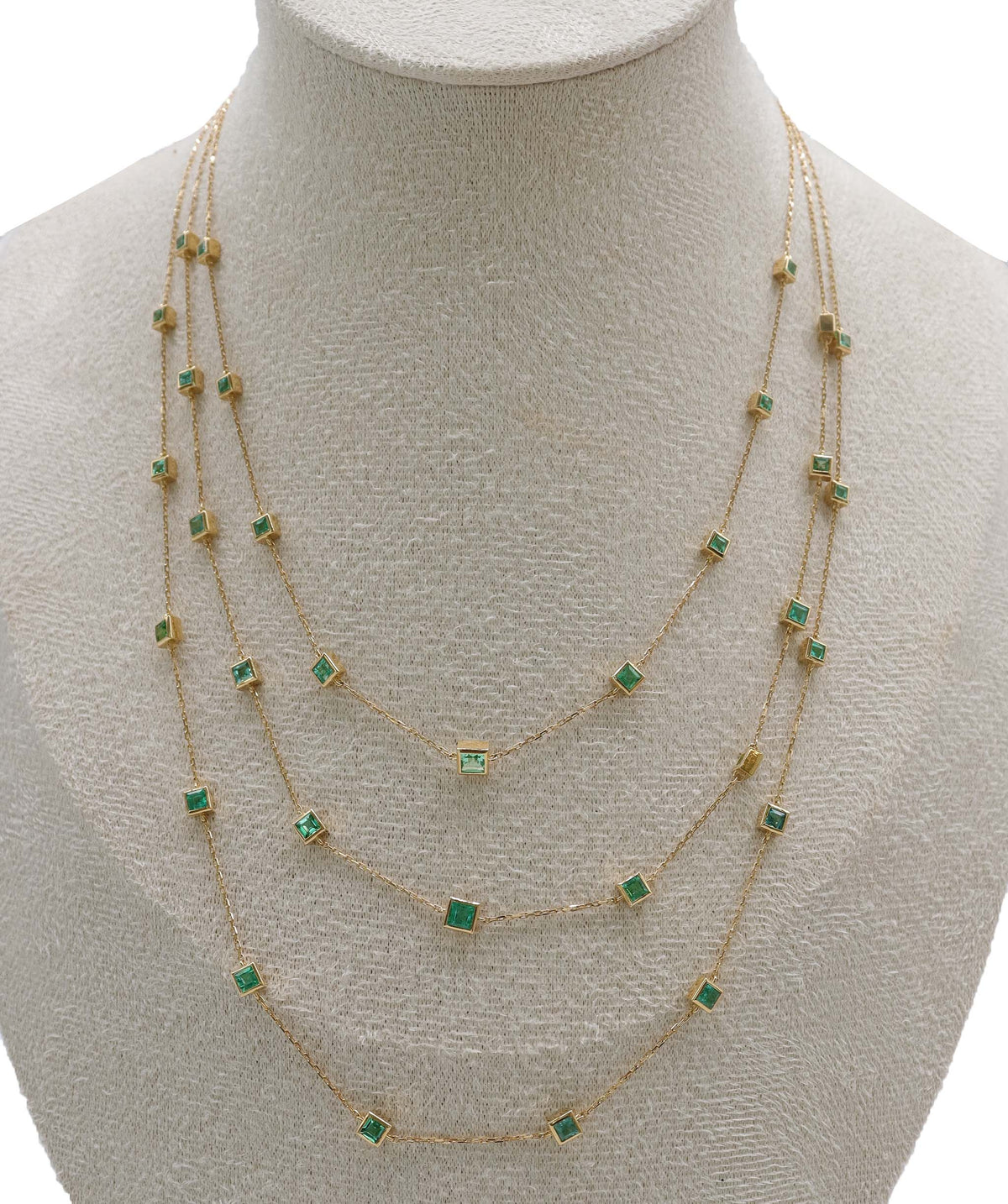 Paraiba Gold Stack Necklace DXBS6770