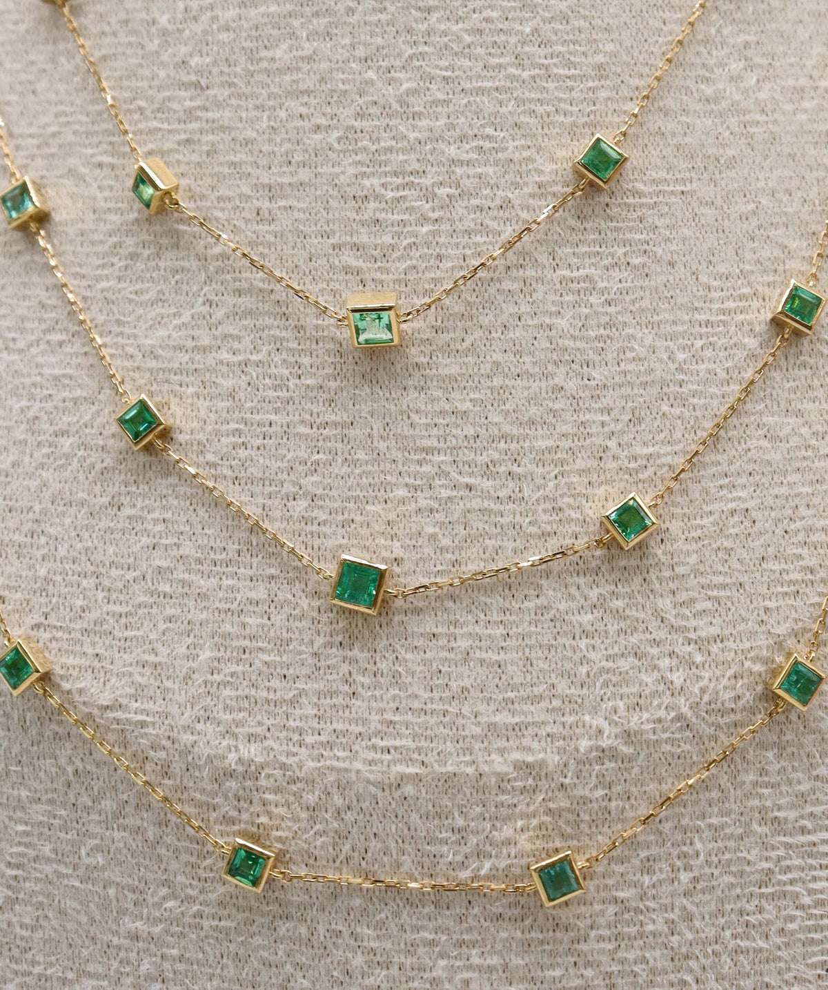 Paraiba Gold Stack Necklace DXBS6770