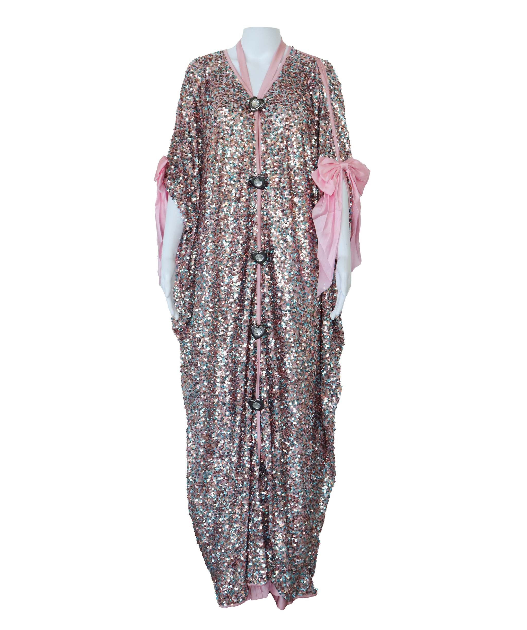 EMPRESS KAFTAN PINK BOW SIZE OS ASC7069