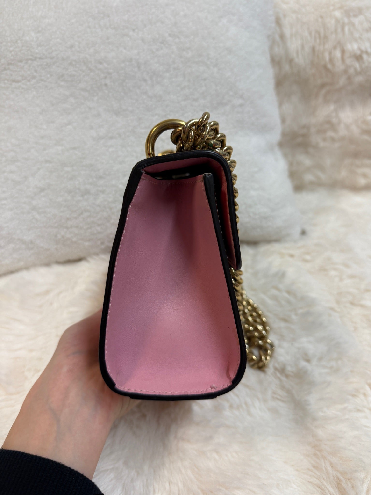 Gucci Padlock GG Strawberry Chain Bag