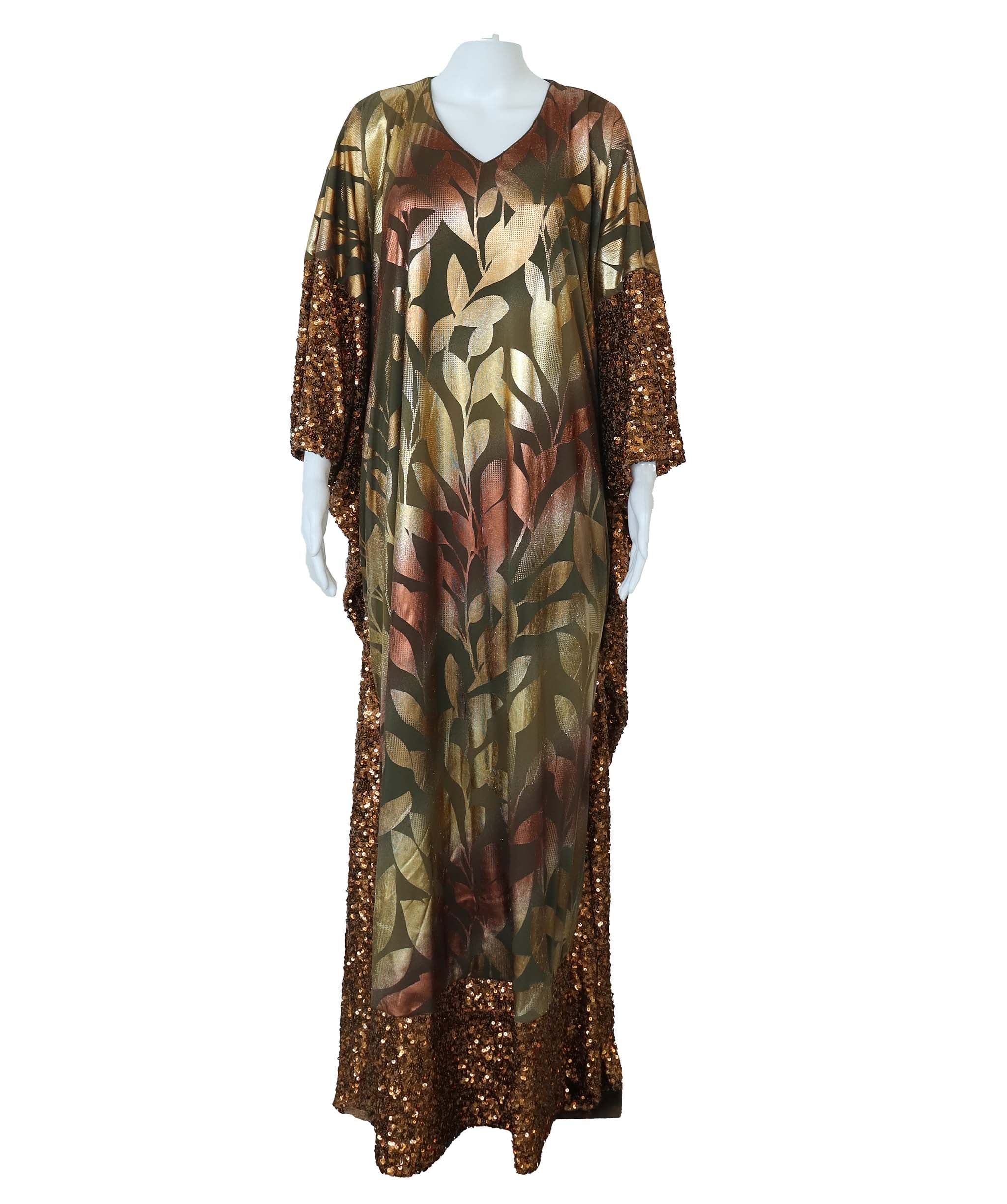 TROPICAL KAFTAN BRONZE SIZE OS ASC7065
