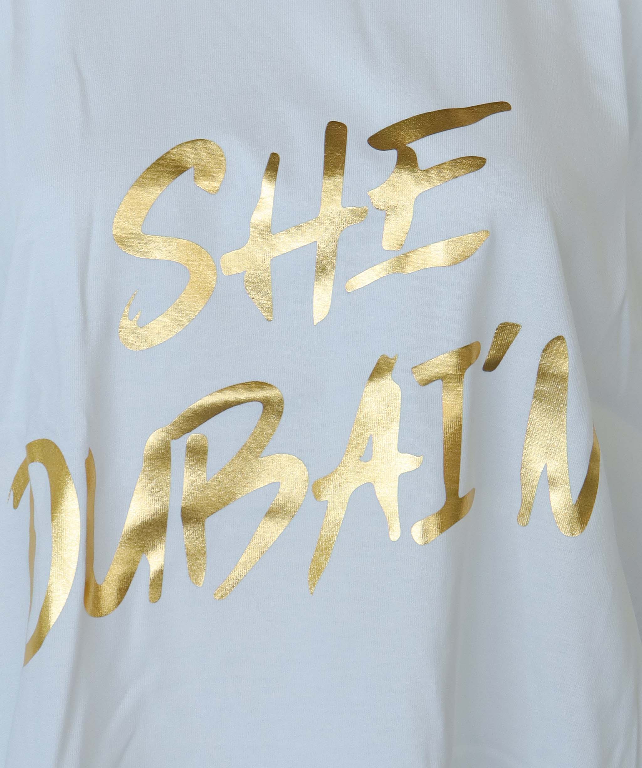 SHE DUBAIN WHITE/ GOLD SIZE S ASC7123
