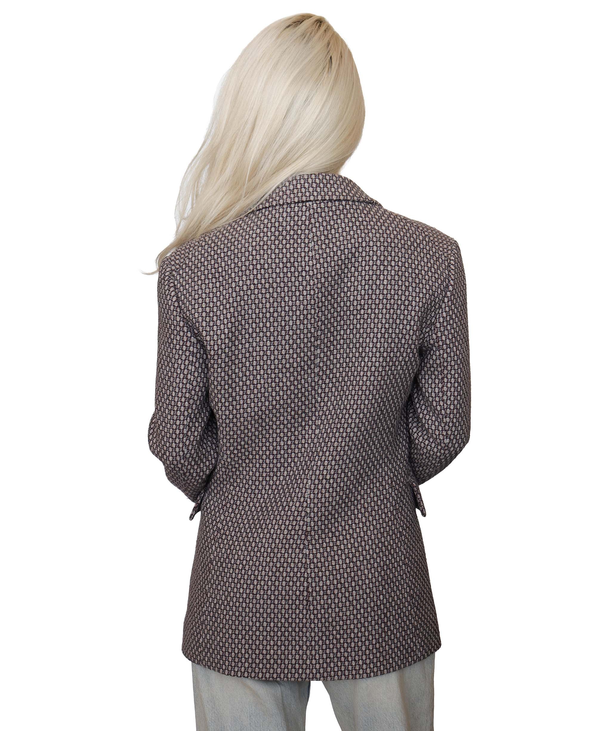 Yves Saint Laurent Brown and Beige Tweed Jacket - AGC1812