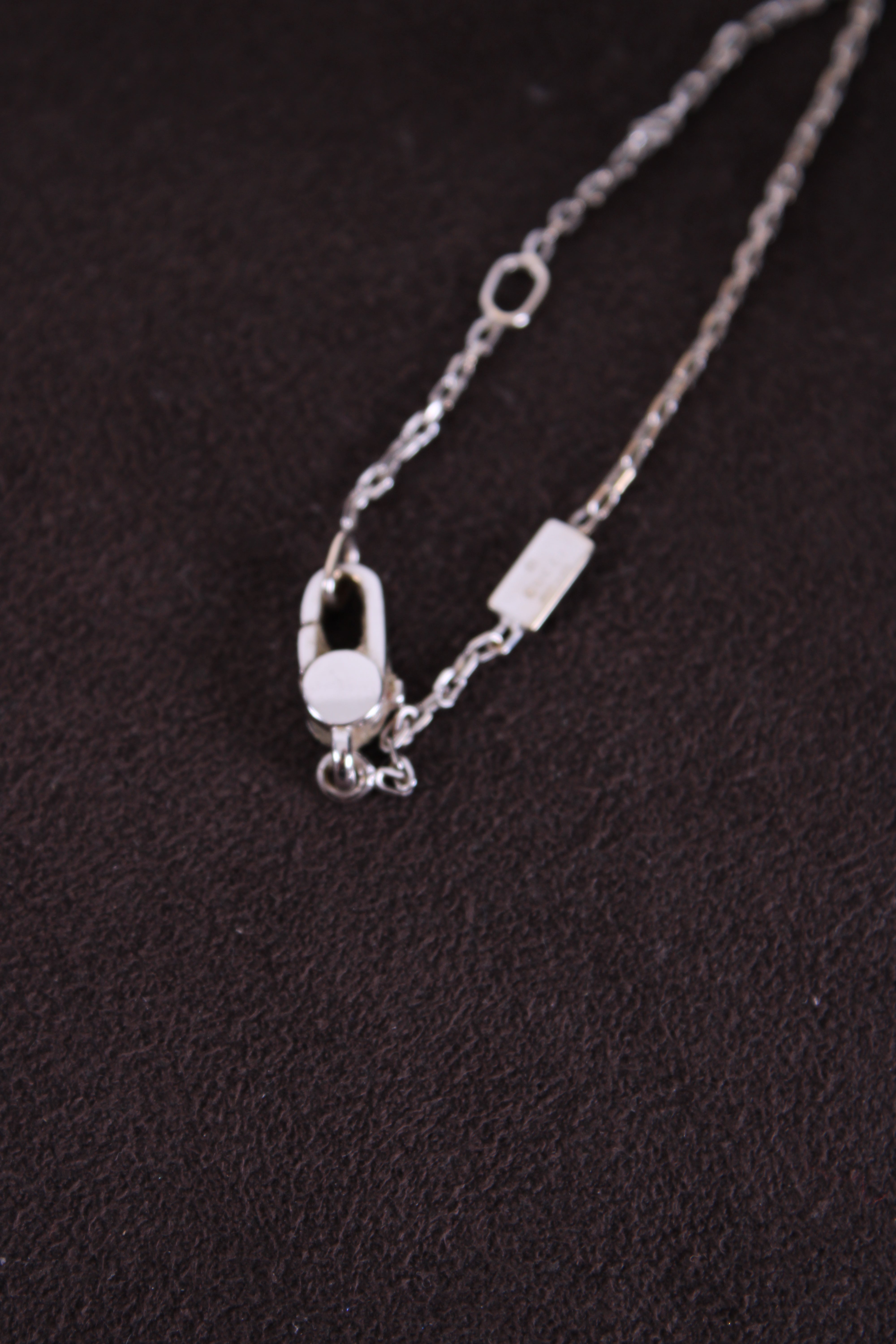 Gucci Diamond Split Cross Necklace 18ct White Gold