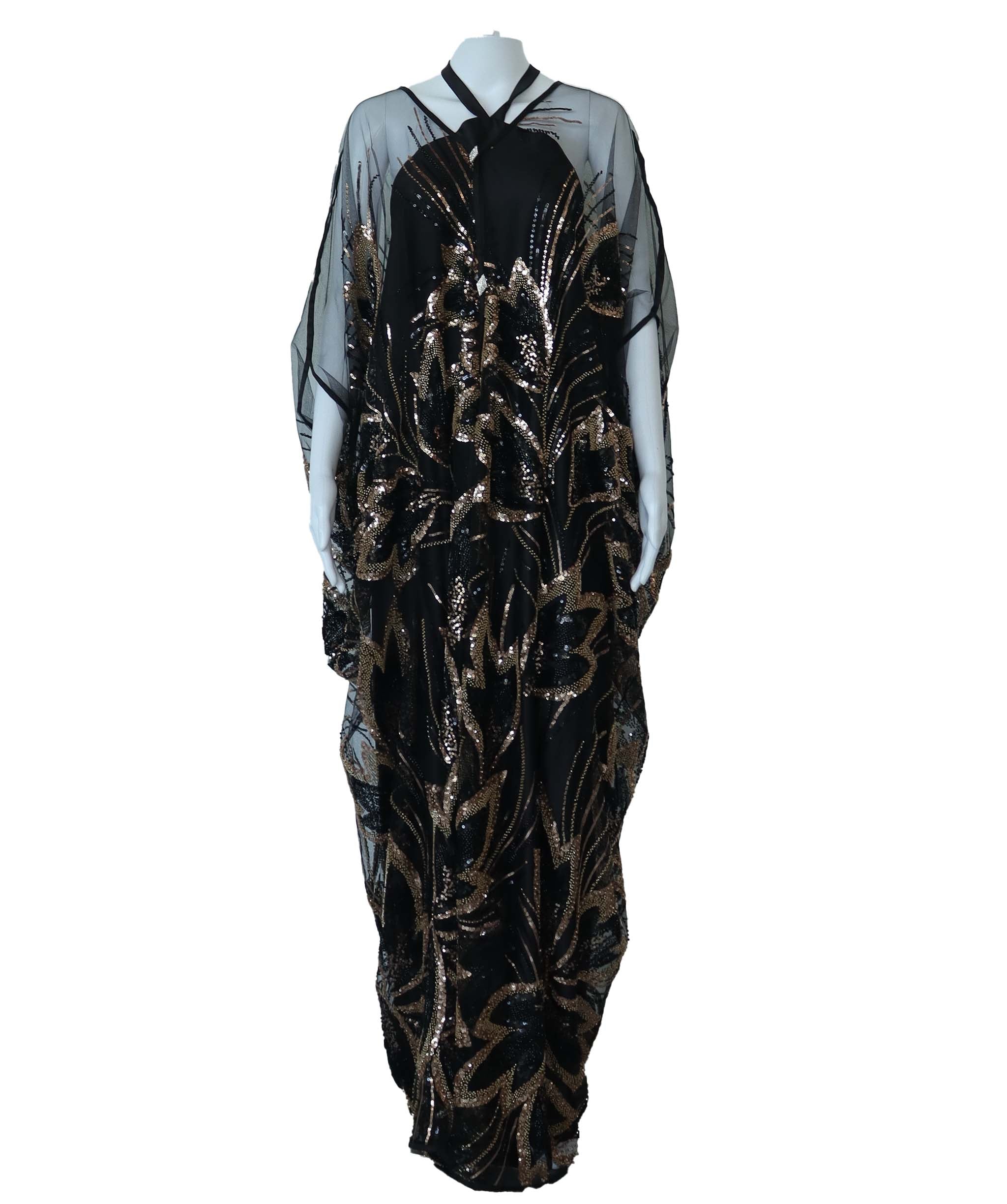 EMPRESS KAFTAN BLACK/BRONZE ASC7238