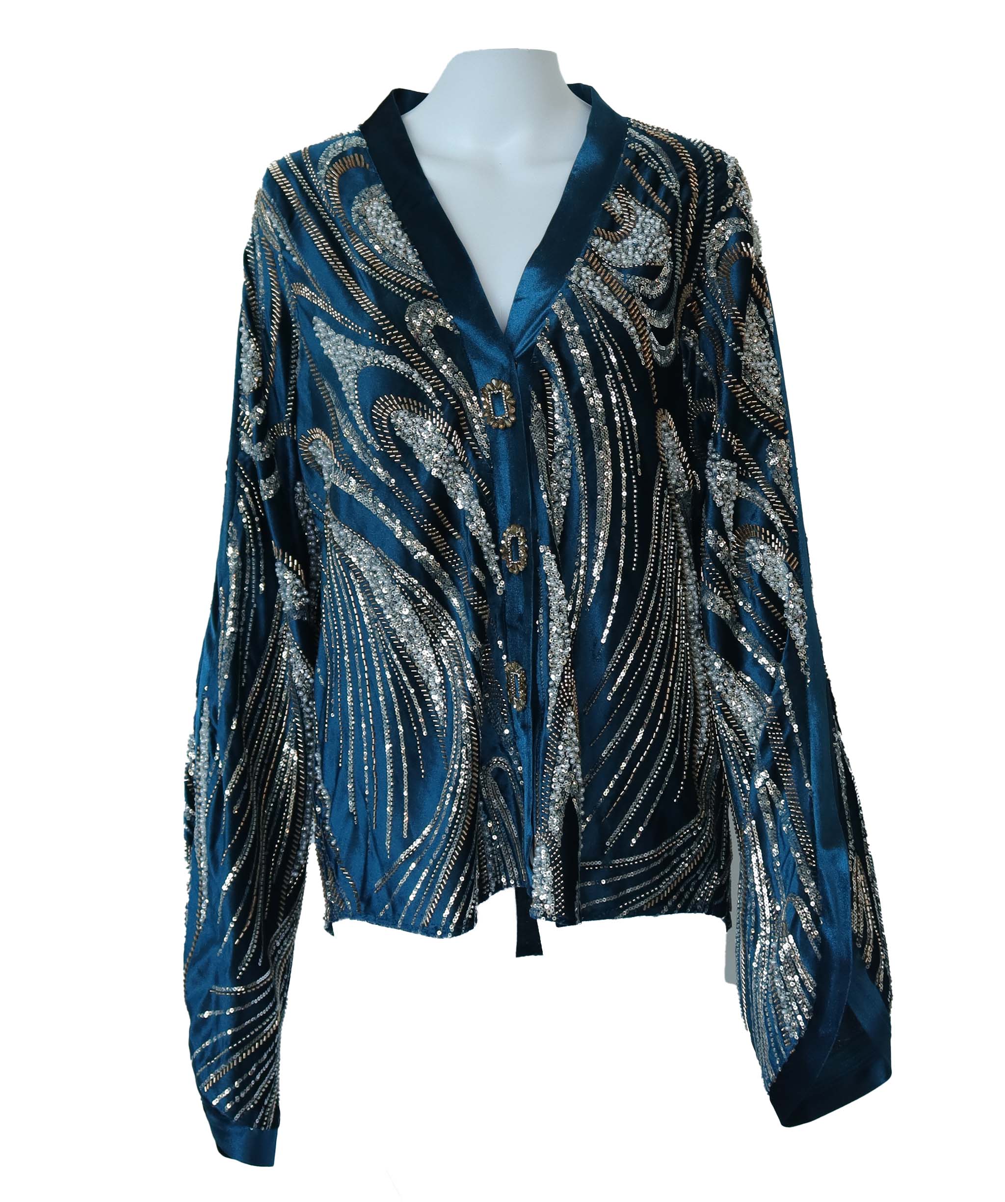 ALIEEZAY BLAZER TEAL SIZE S/M ASC7083