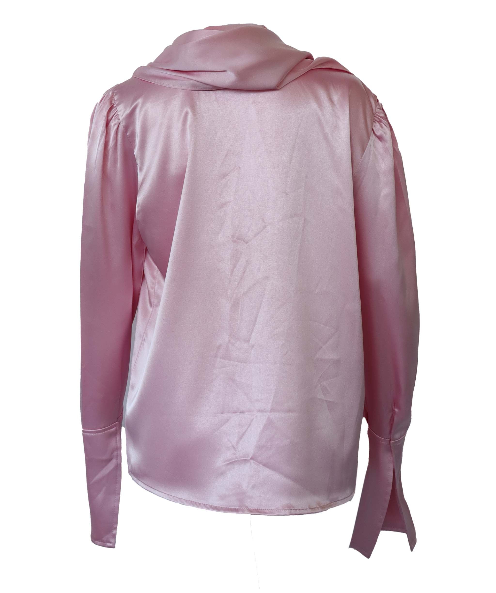 TIMELESS SCARF BLOUSE PINK SIZE L/XL ASC7102