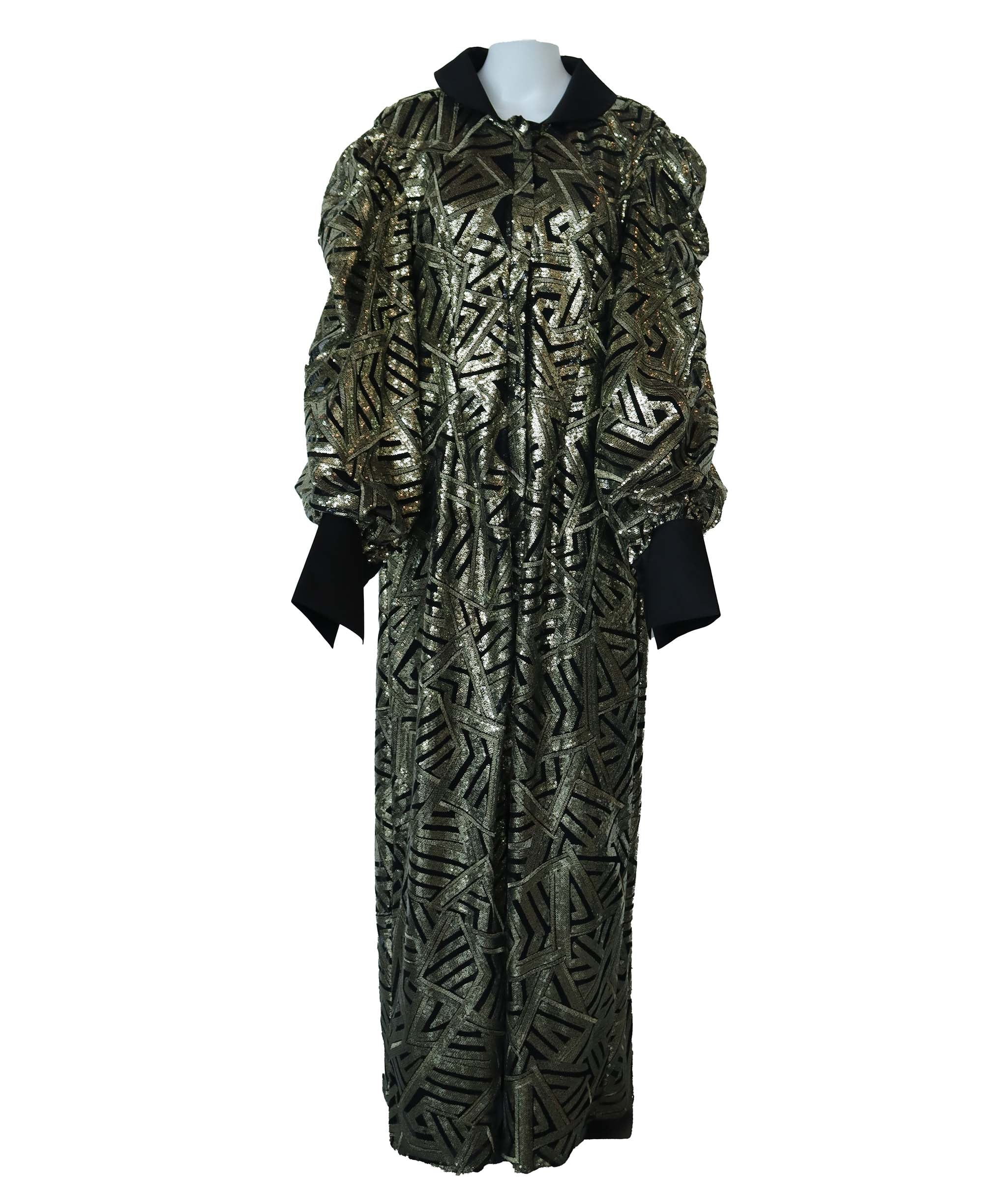 QUEENIE BLACK/ GOLD SIZE S ASC7106