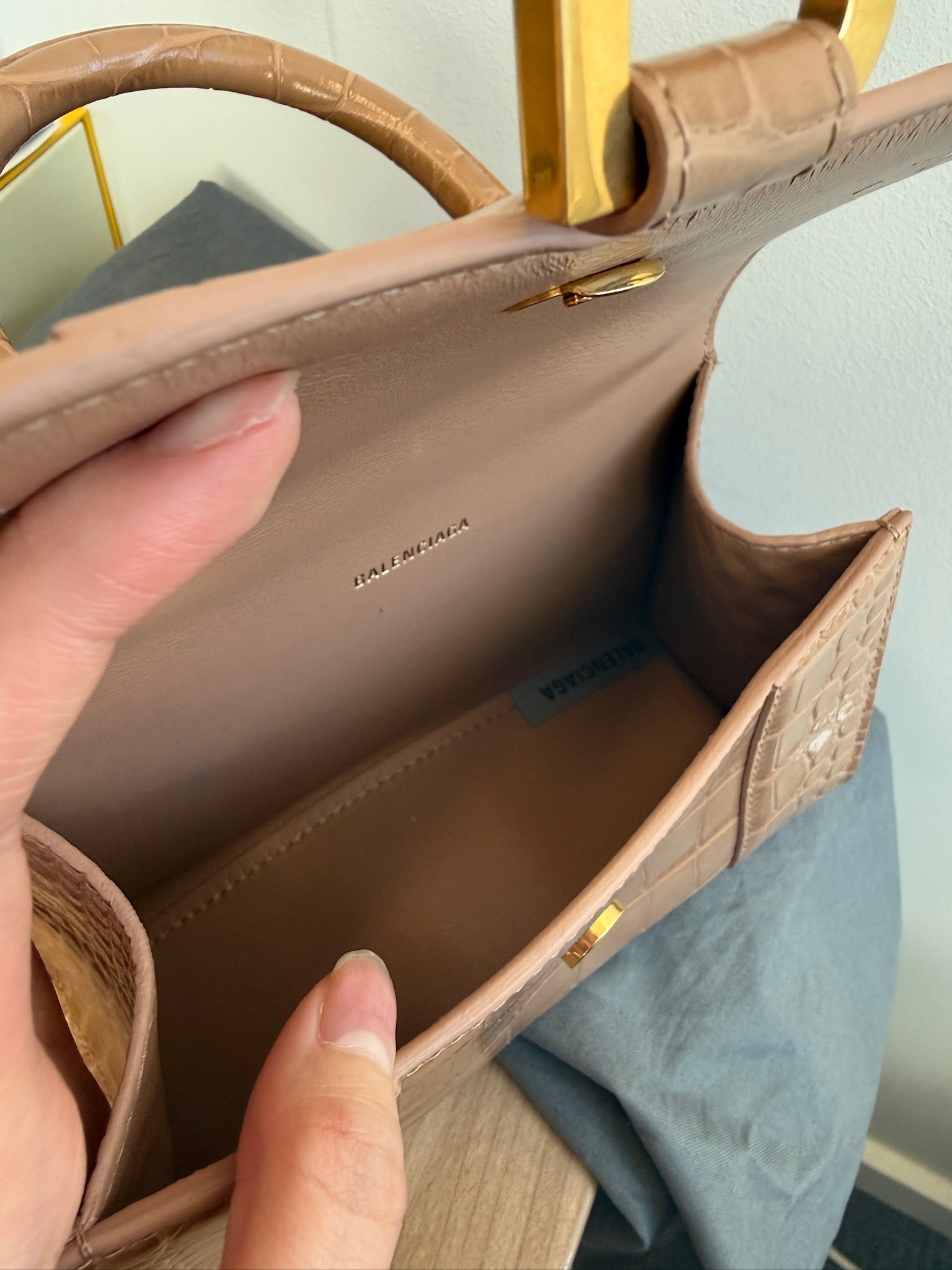 Balenciaga Hourglass Small Tote Bag