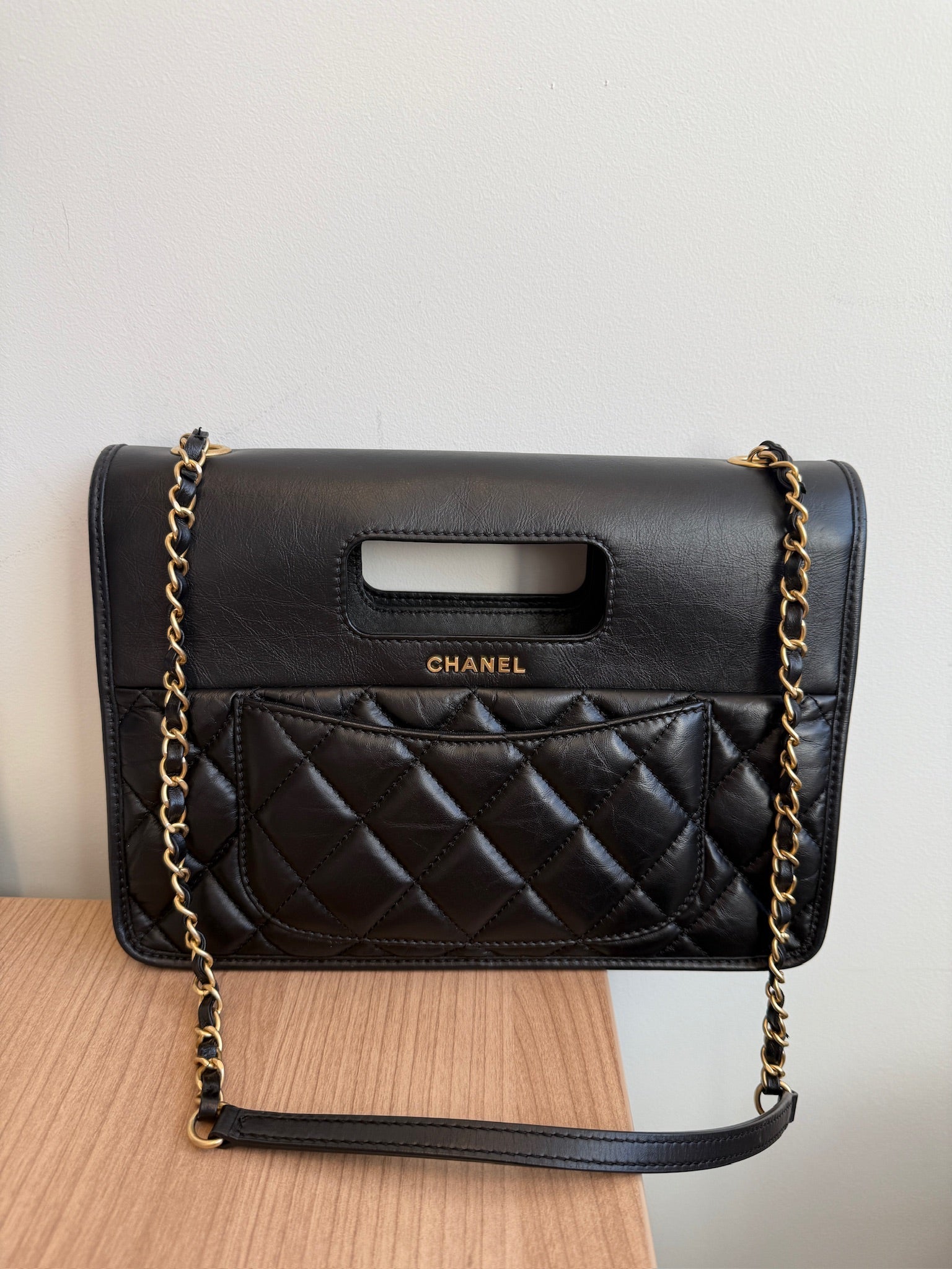 Chanel  Graphic Catch Flap Bag