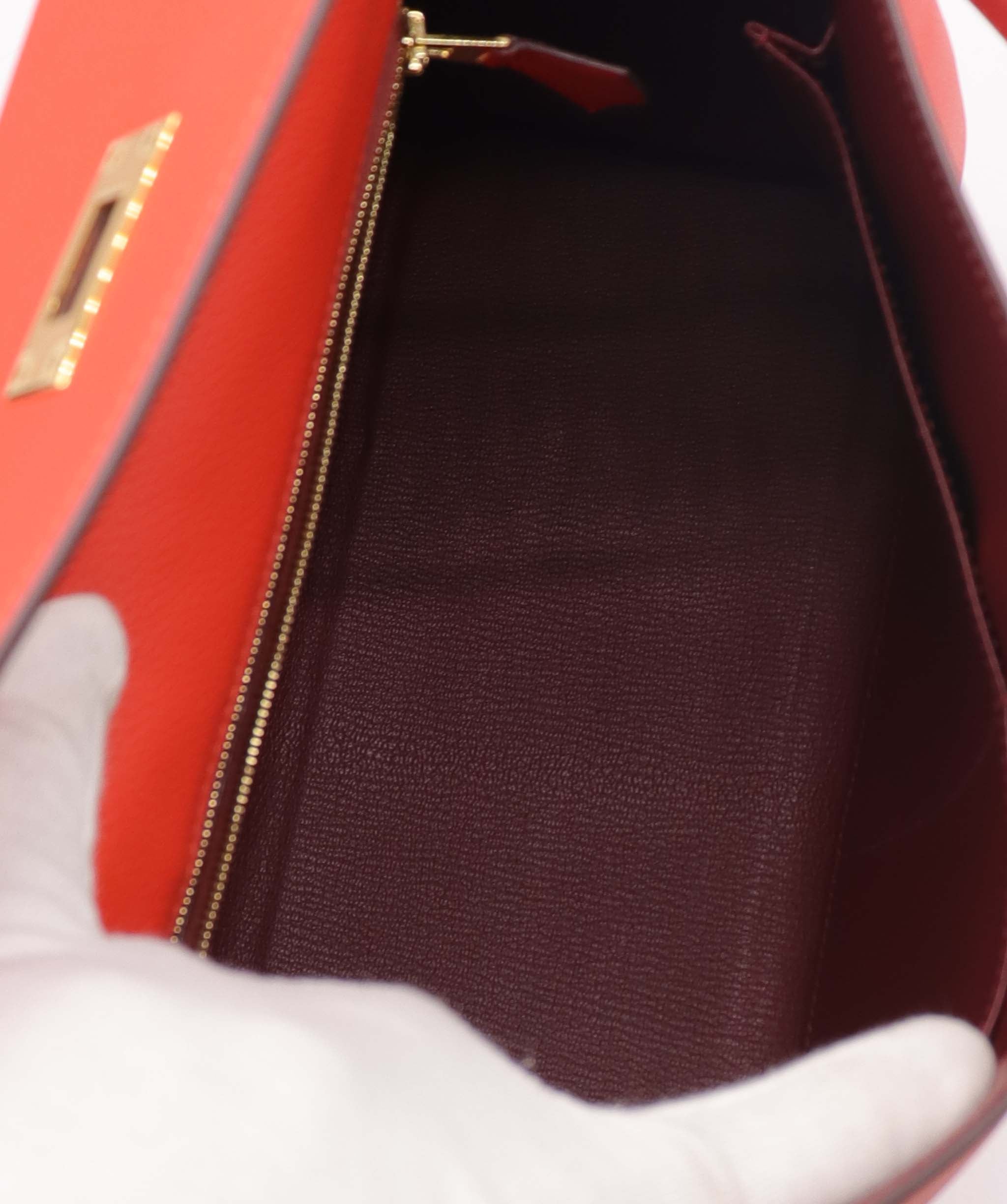 Hermes Kelly 32 Capucine GHW AGC3770