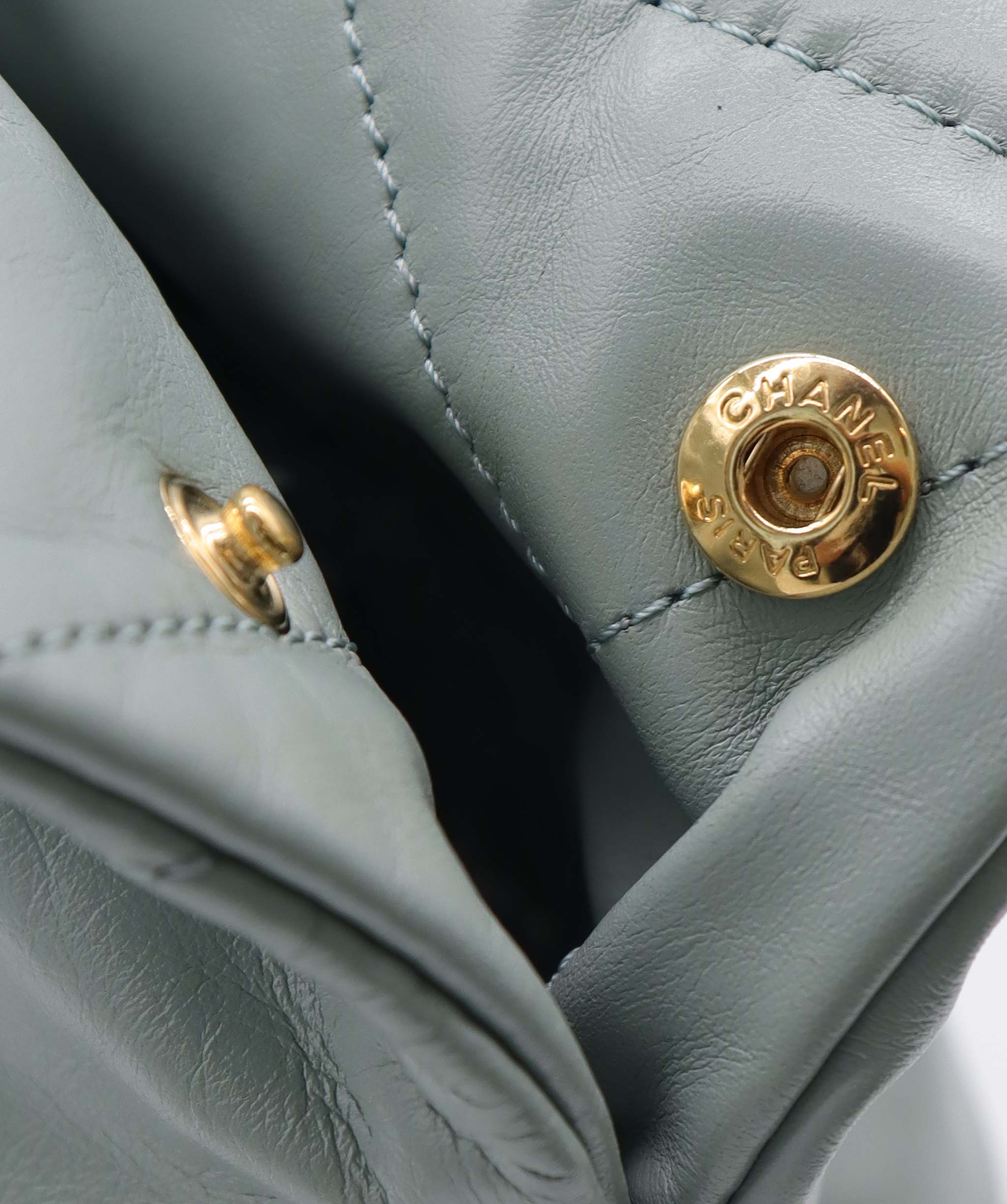 CHANEL HOBO BAG LIGHT BLUE  ASC7285