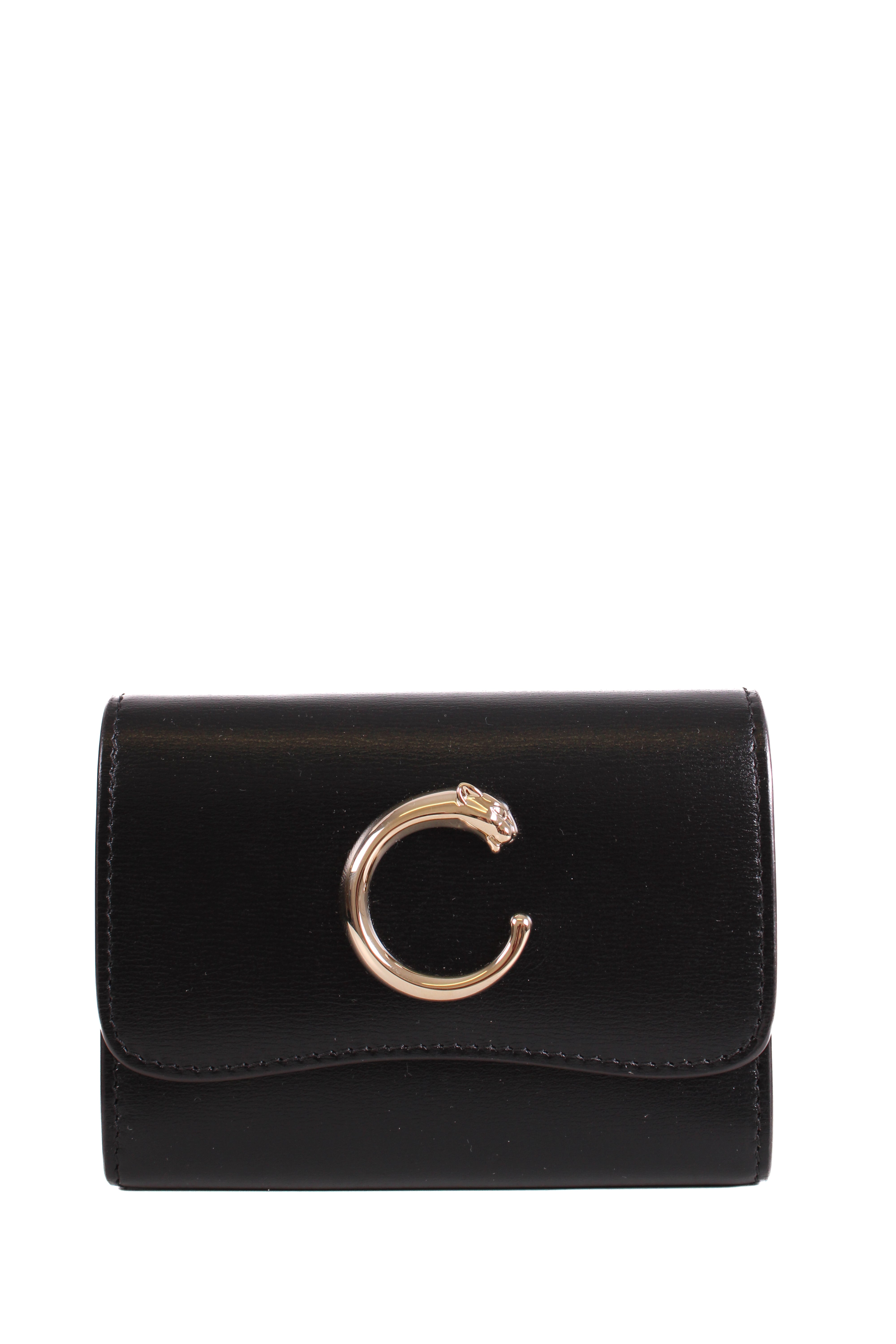 Cartier Panthera Mini Leather Purse Black