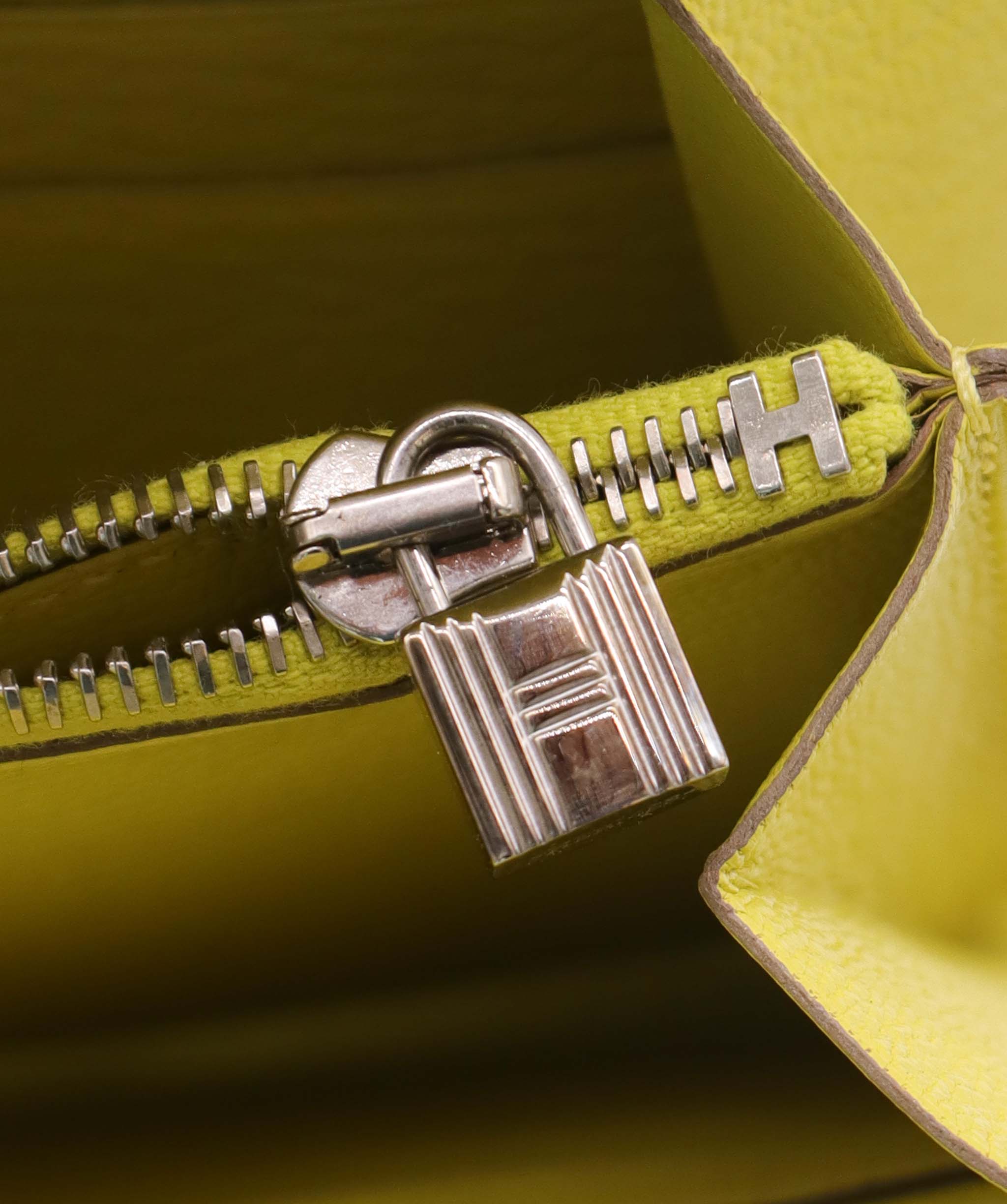 HERMES KELLY CLASSIQUE TO GO WALLET YELLOW ASC7291