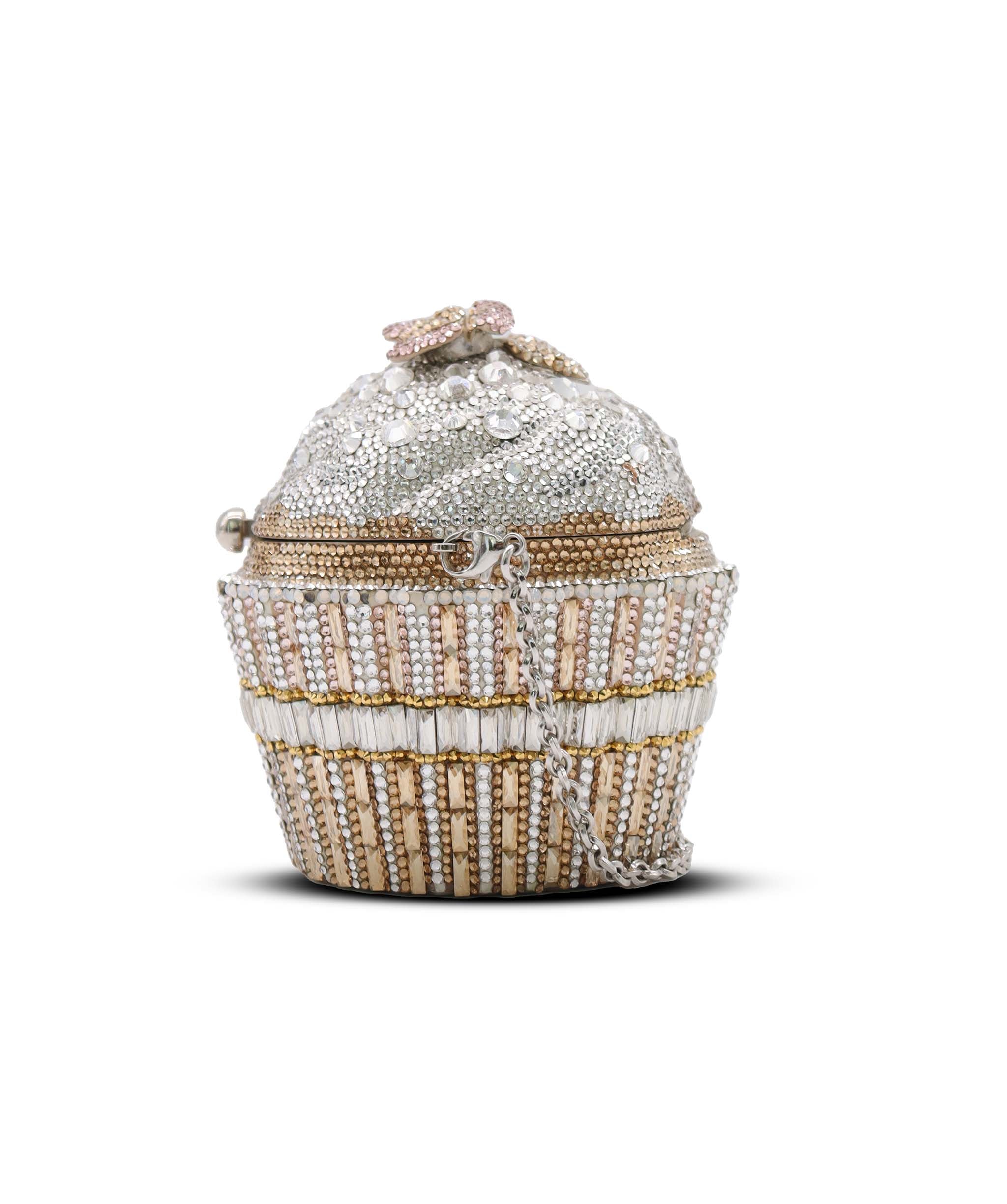 JUDITH LEIBER LIMITED EDITION MINAUDIERE CUPCAKE CLUTH  ASC7290