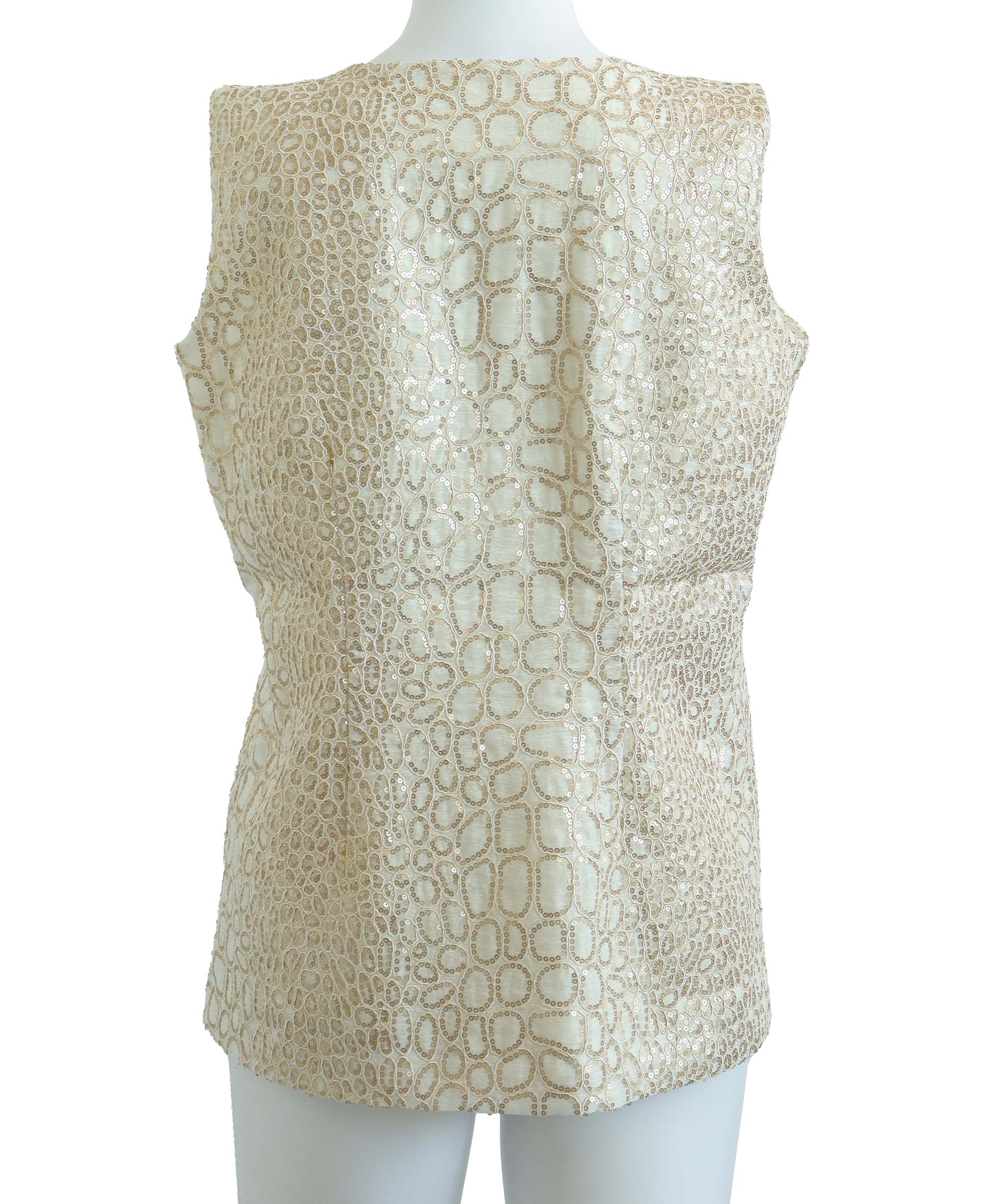 REBEL AVENUE Sleevless Cream Top AGC3765