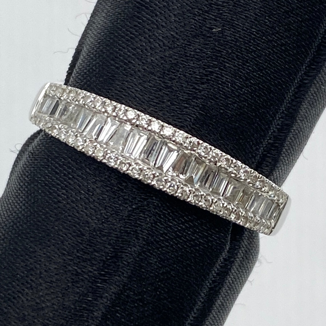 50308 K18WG diamond ring D0.40 2.6g US7.5
