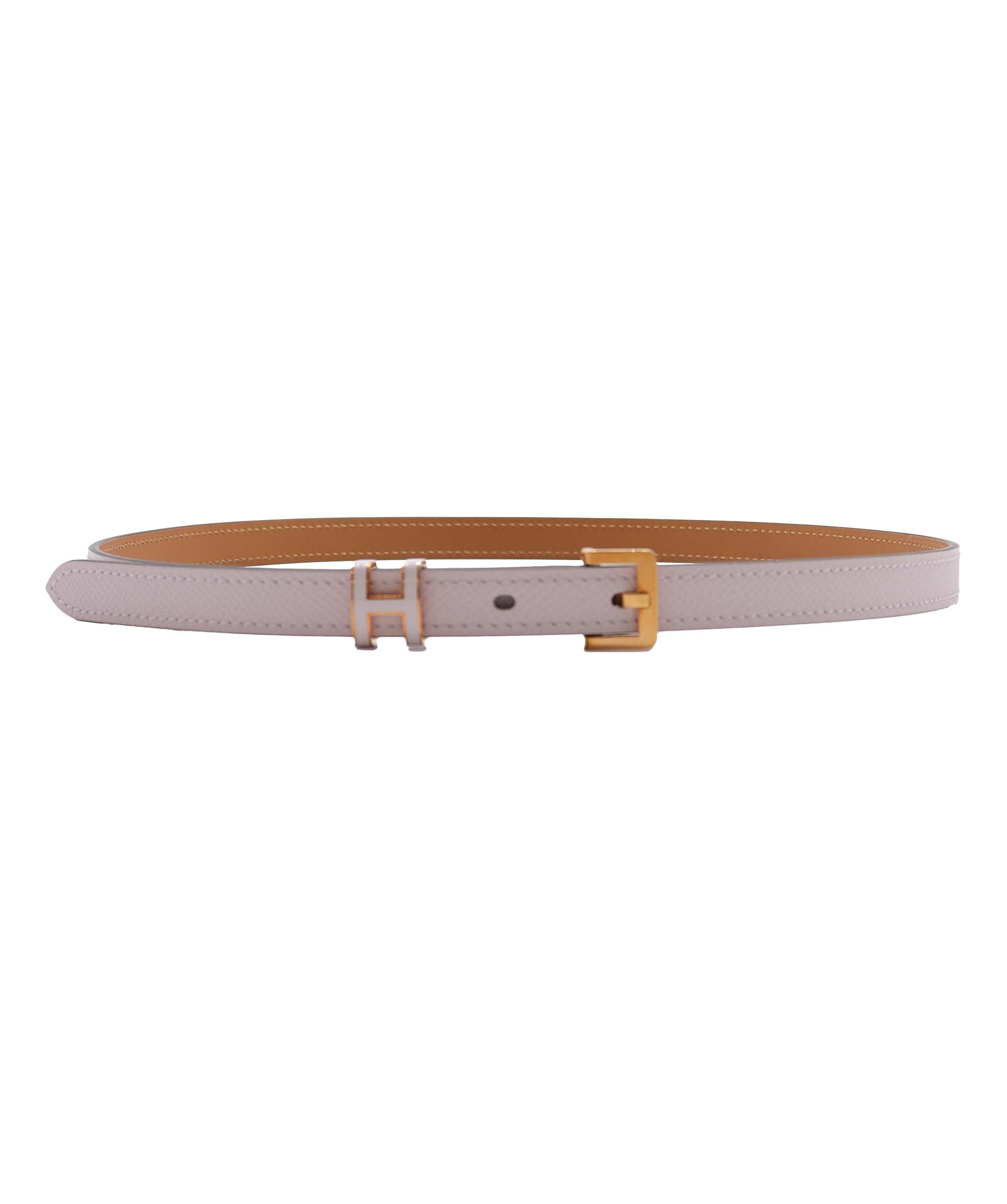 Hermès Mauve Pale Pop H Belt RGHW Size 75 ASL9749