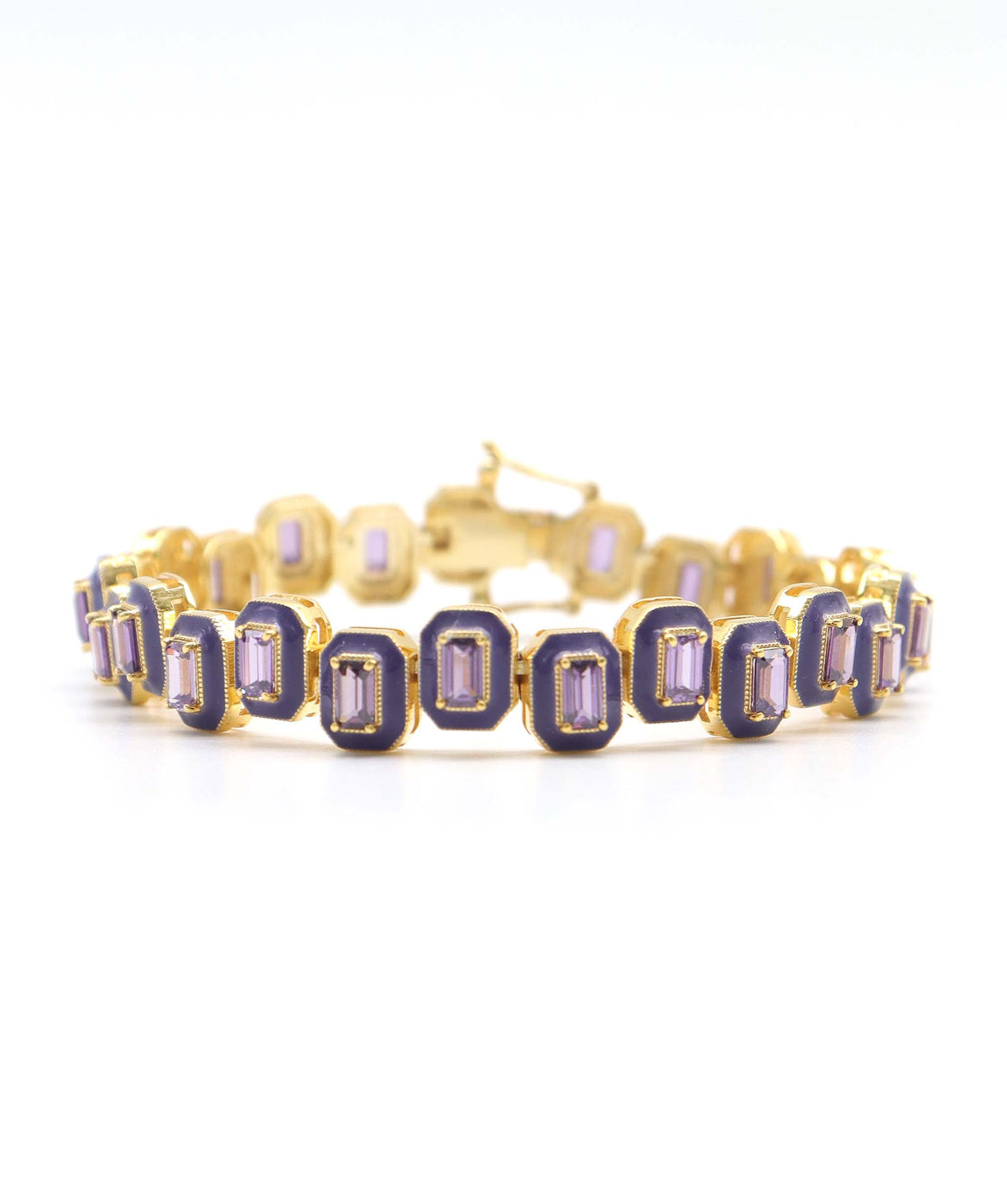 Stoa - 11crts Amethyst Emerald Bracelet HOA006